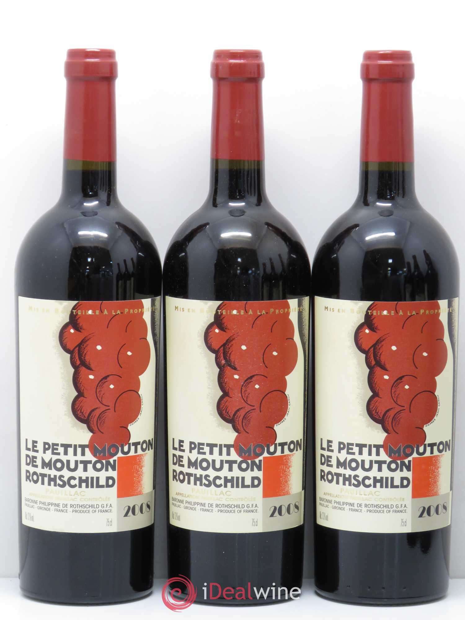 Petit Mouton Second Vin 2008 - Lot de 6 bouteilles - 1