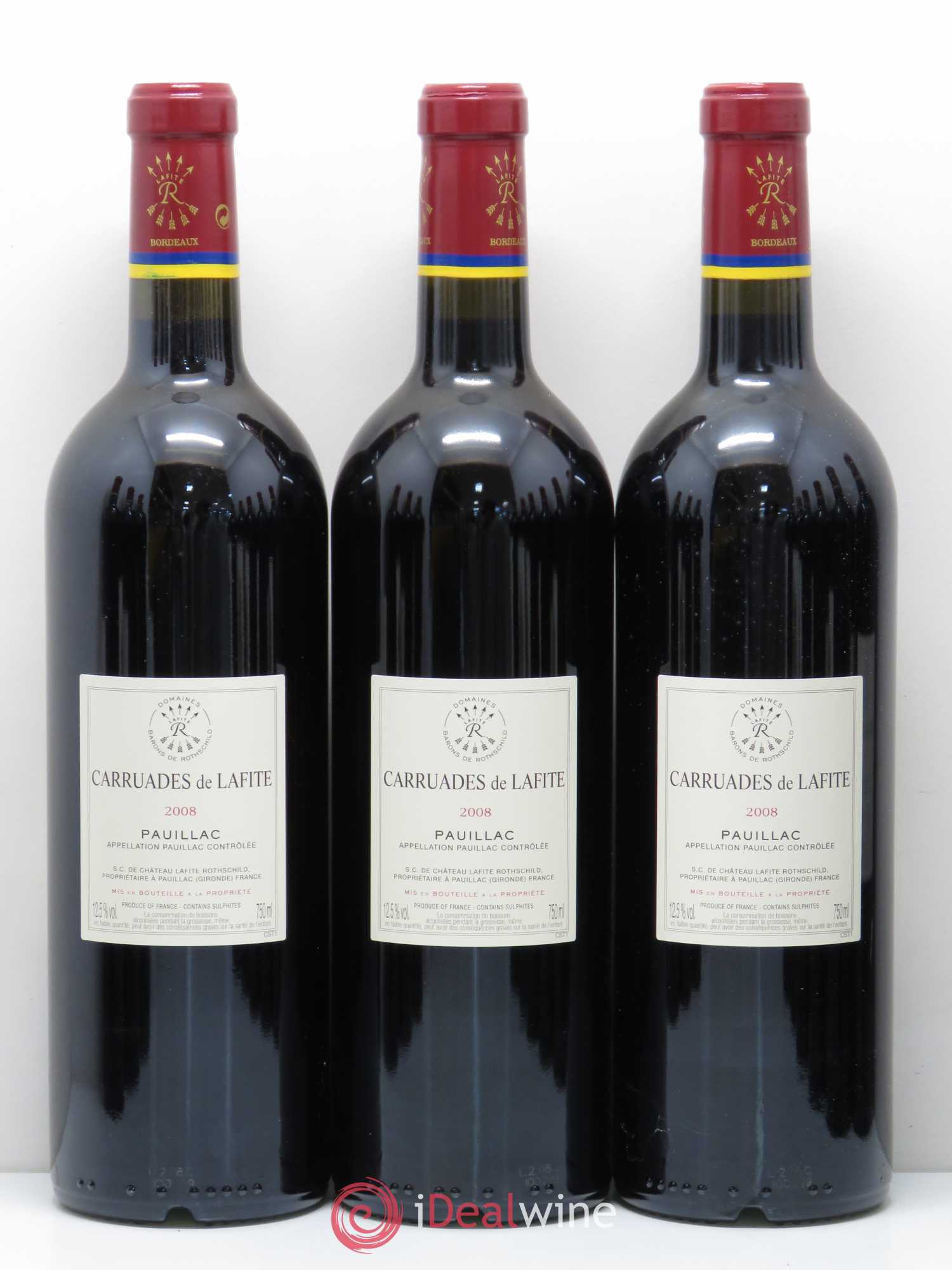 Carruades de Lafite Rothschild Second Vin 2008 - Lot de 12 bouteilles - 2
