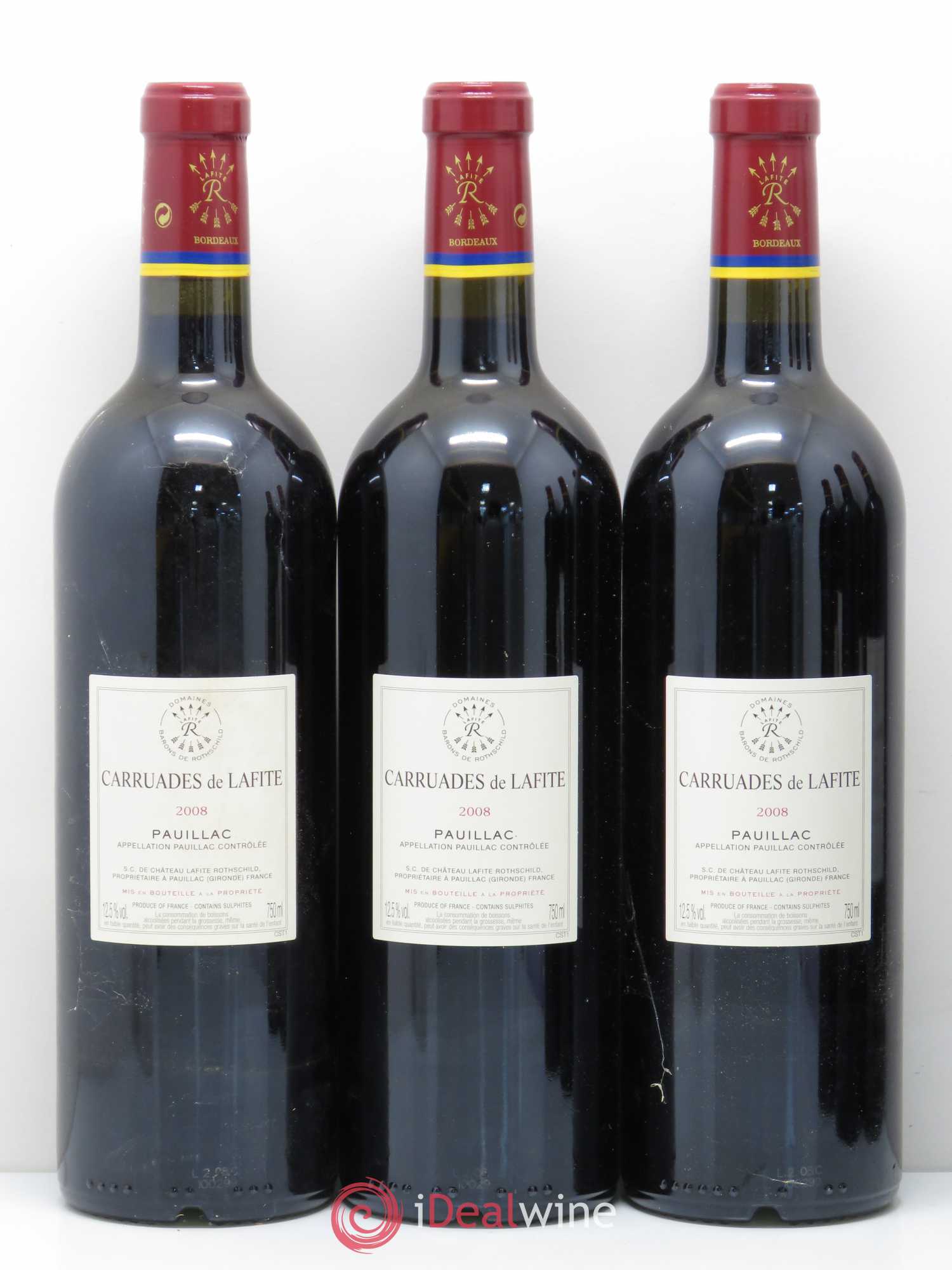 Carruades de Lafite Rothschild Second Vin 2008 - Lot de 12 bouteilles - 6
