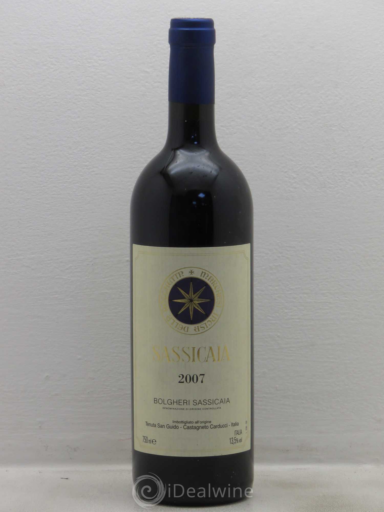 Bolgheri DOC Sassicaia Tenuta San Guido 2007 - Lot de 1 bouteille - 0