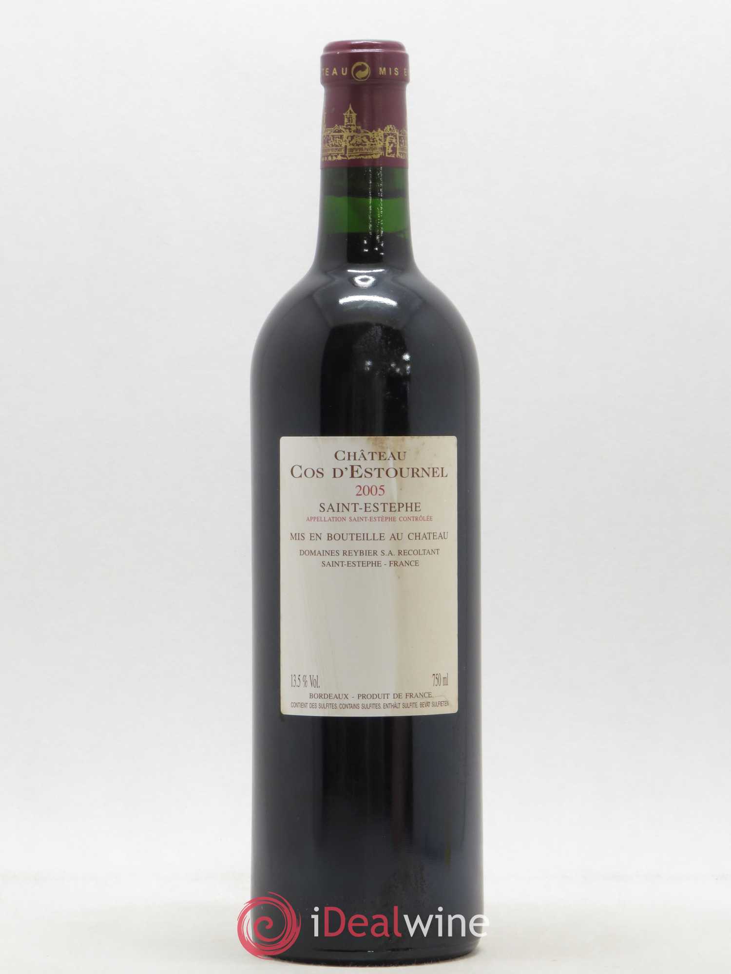 Cos d'Estournel 2ème Grand Cru Classé 2005 - Lot de 1 bouteille - 1
