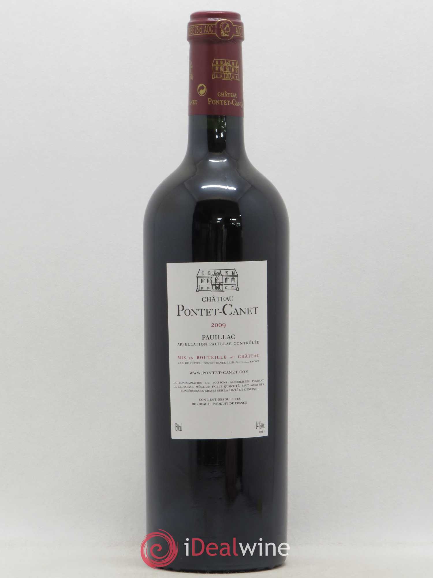 Château Pontet Canet 5ème Grand Cru Classé 2009 - Lot de 1 bouteille - 1