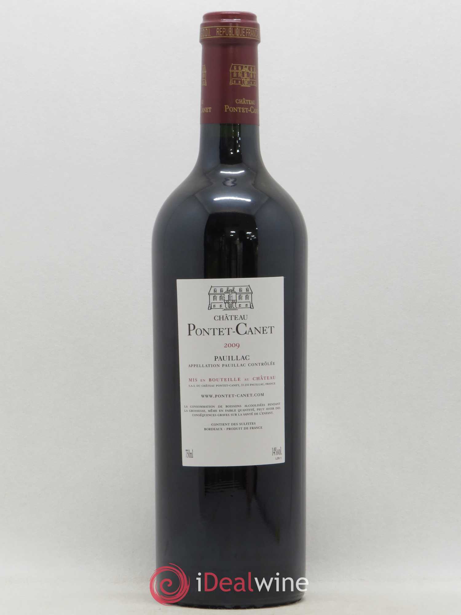 Château Pontet Canet 5ème Grand Cru Classé 2009 - Lot de 1 bouteille - 1