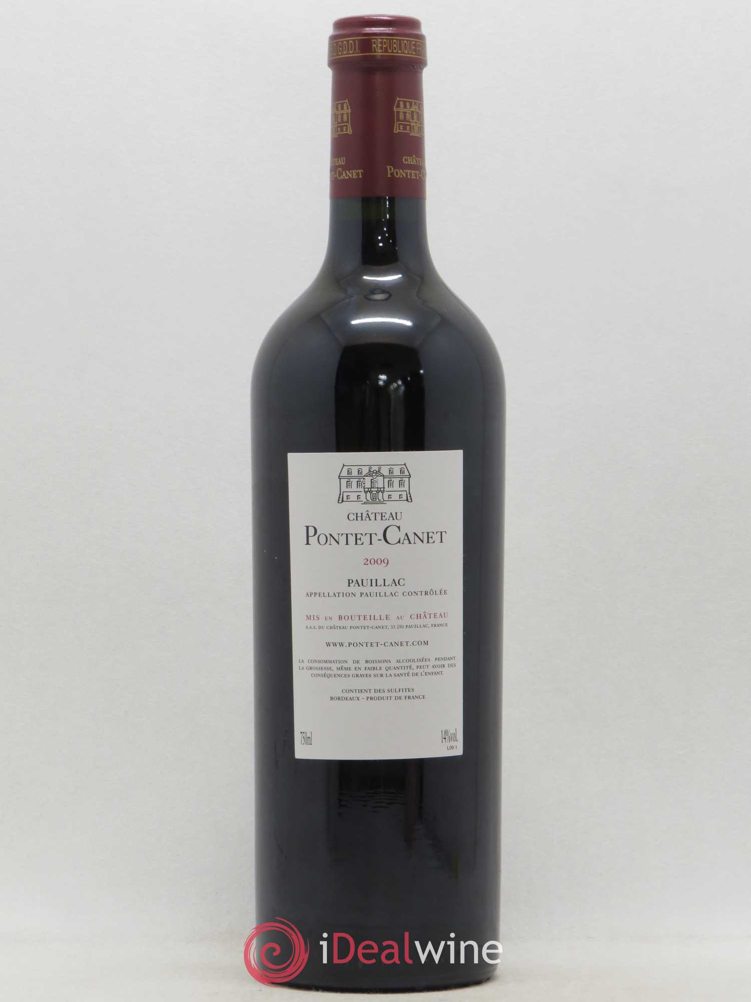 Château Pontet Canet 5ème Grand Cru Classé 2009 - Lot de 1 bouteille - 1