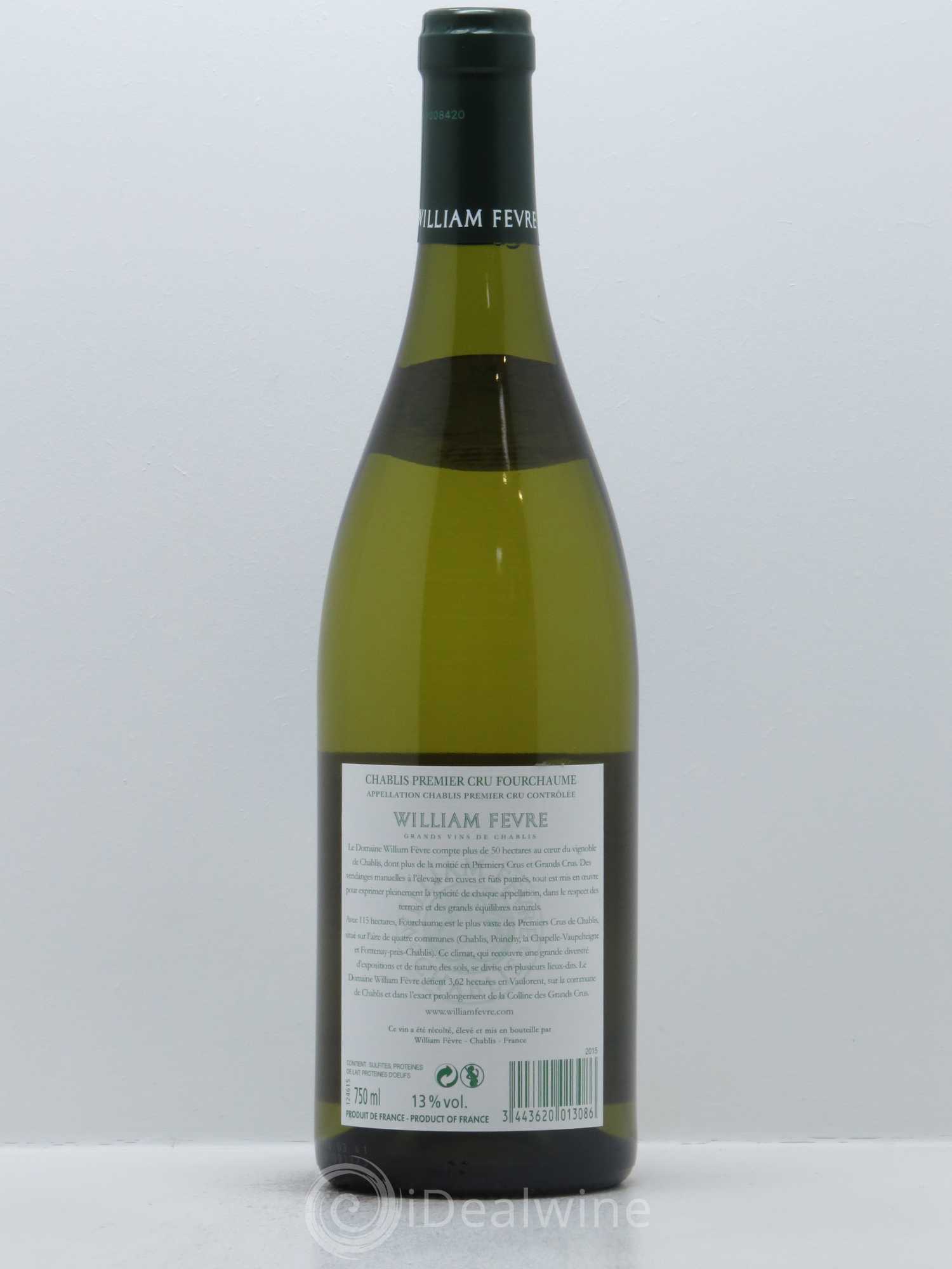 Chablis 1er Cru Fourchaume William Fèvre 2015 - Lot de 1 bouteille - 1