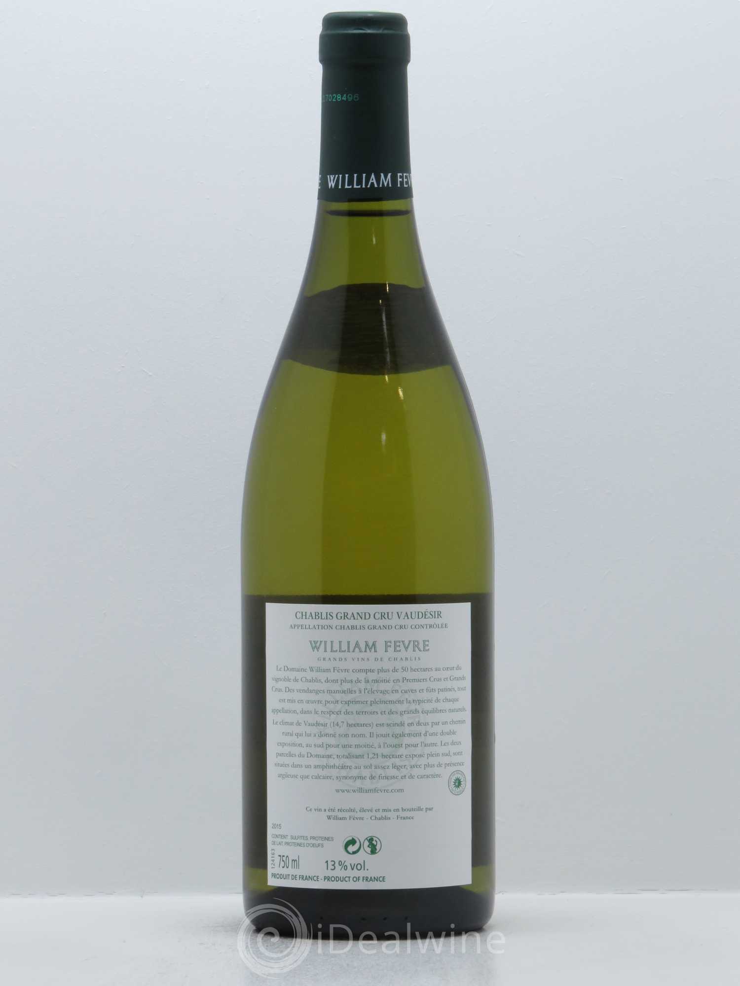 Chablis Grand Cru Vaudésir William Fèvre 2015 - Lot de 1 bouteille - 1
