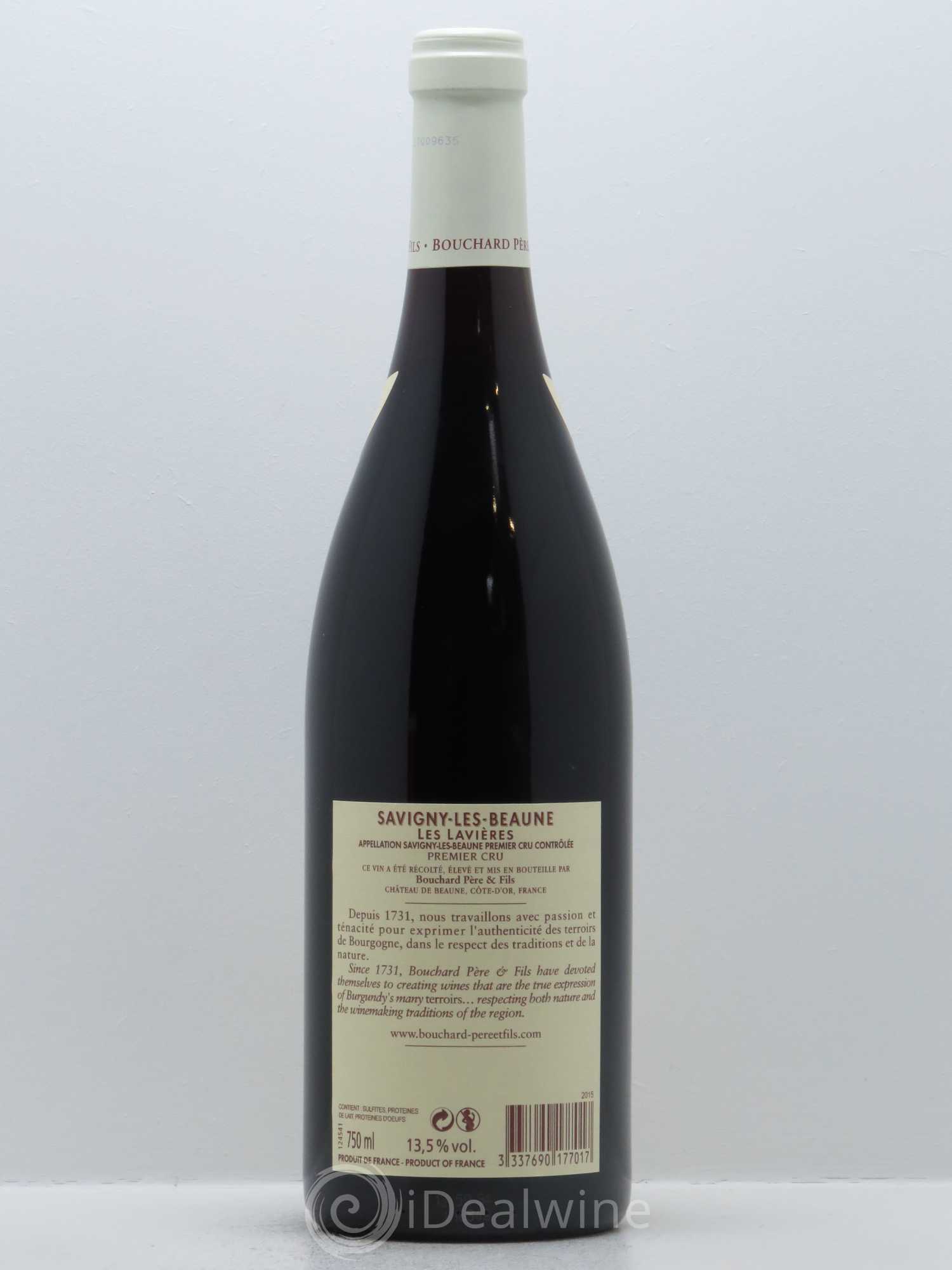 Savigny-lès-Beaune 1er Cru Les Lavières Bouchard Père & Fils 2015 - Lot de 1 bouteille - 1