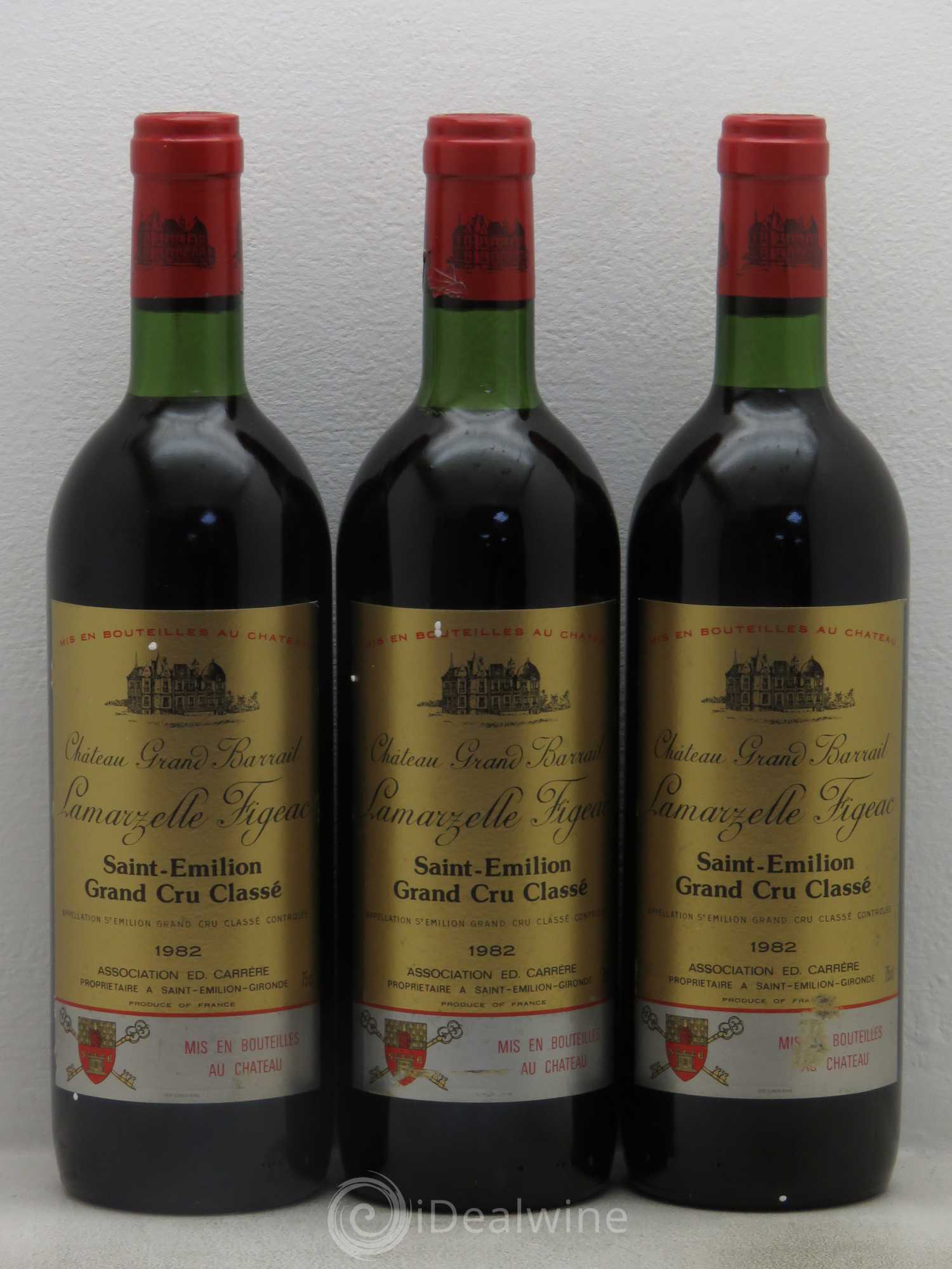 Château Grand Barrail Lamarzelle Figeac Grand Cru Classé 1982 - Lotto di 6 bottiglie - 2