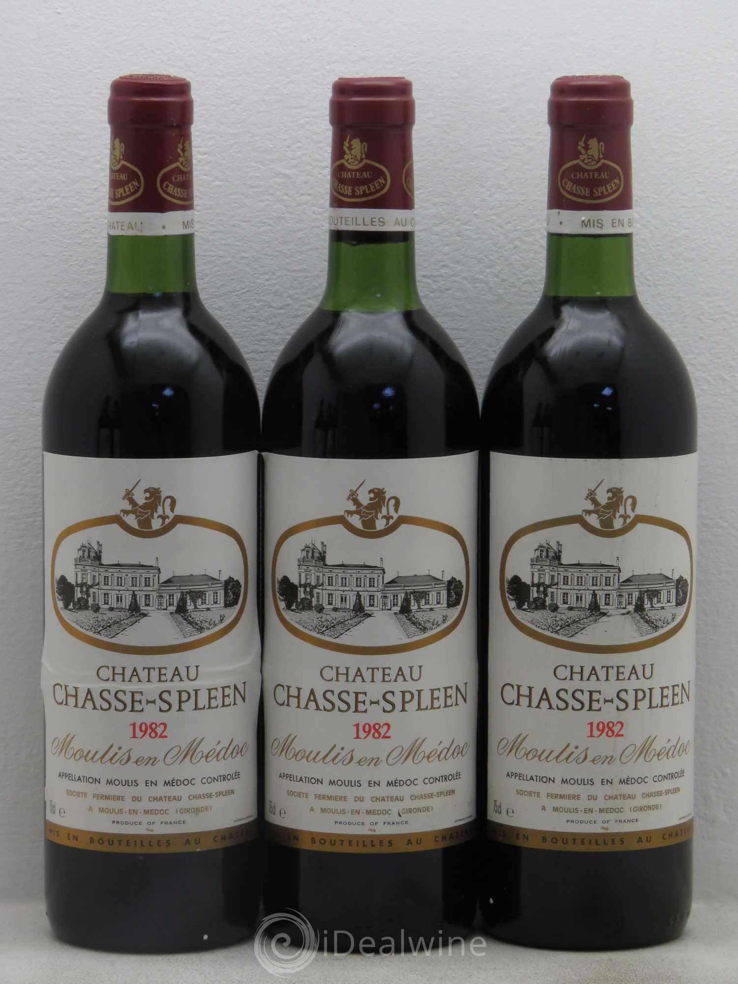 Château Chasse Spleen 1982 - Lot de 6 bouteilles - 1