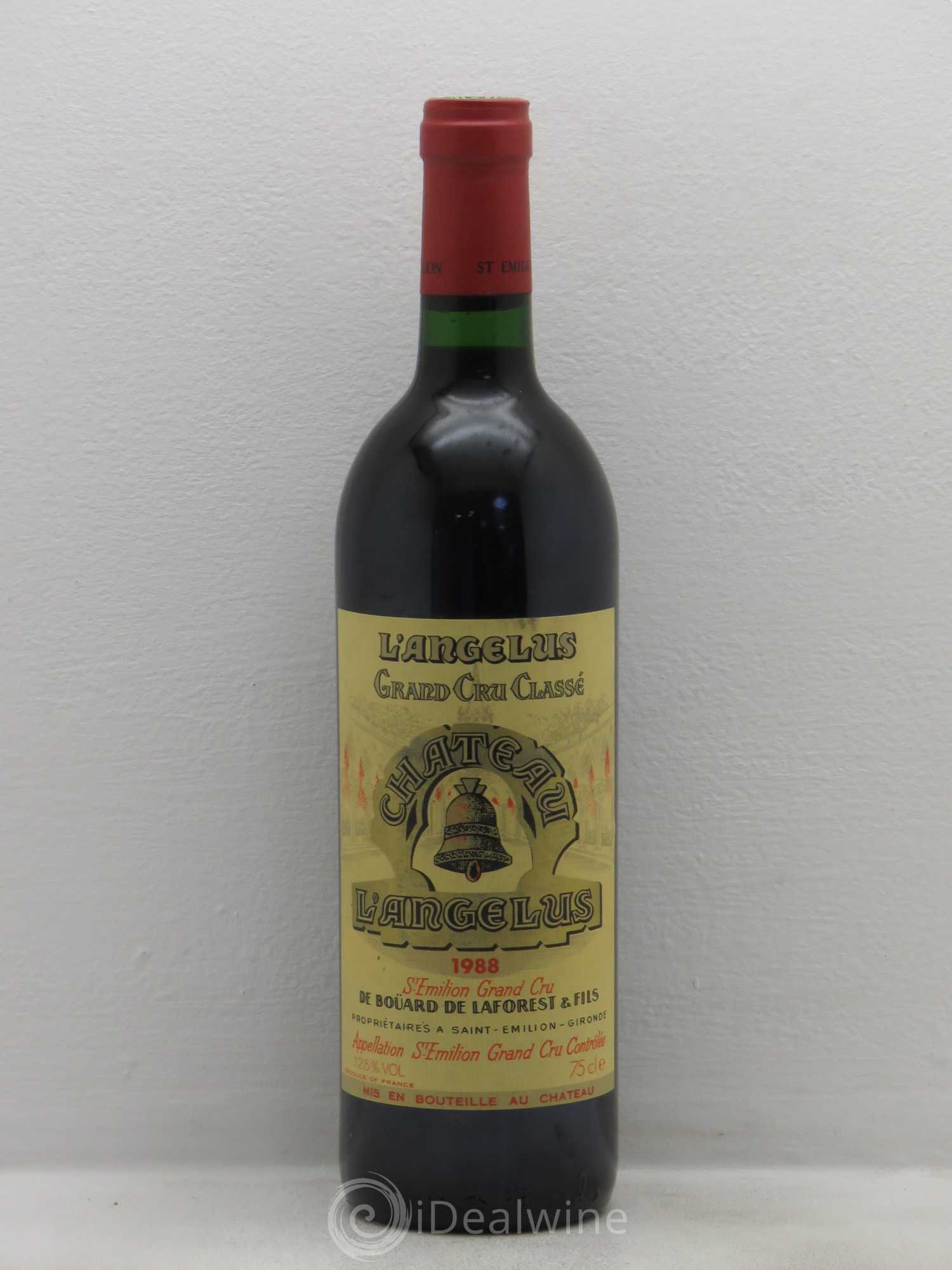 Château Angélus 1er Grand Cru Classé A 1988 - Lot de 1 bouteille - 0