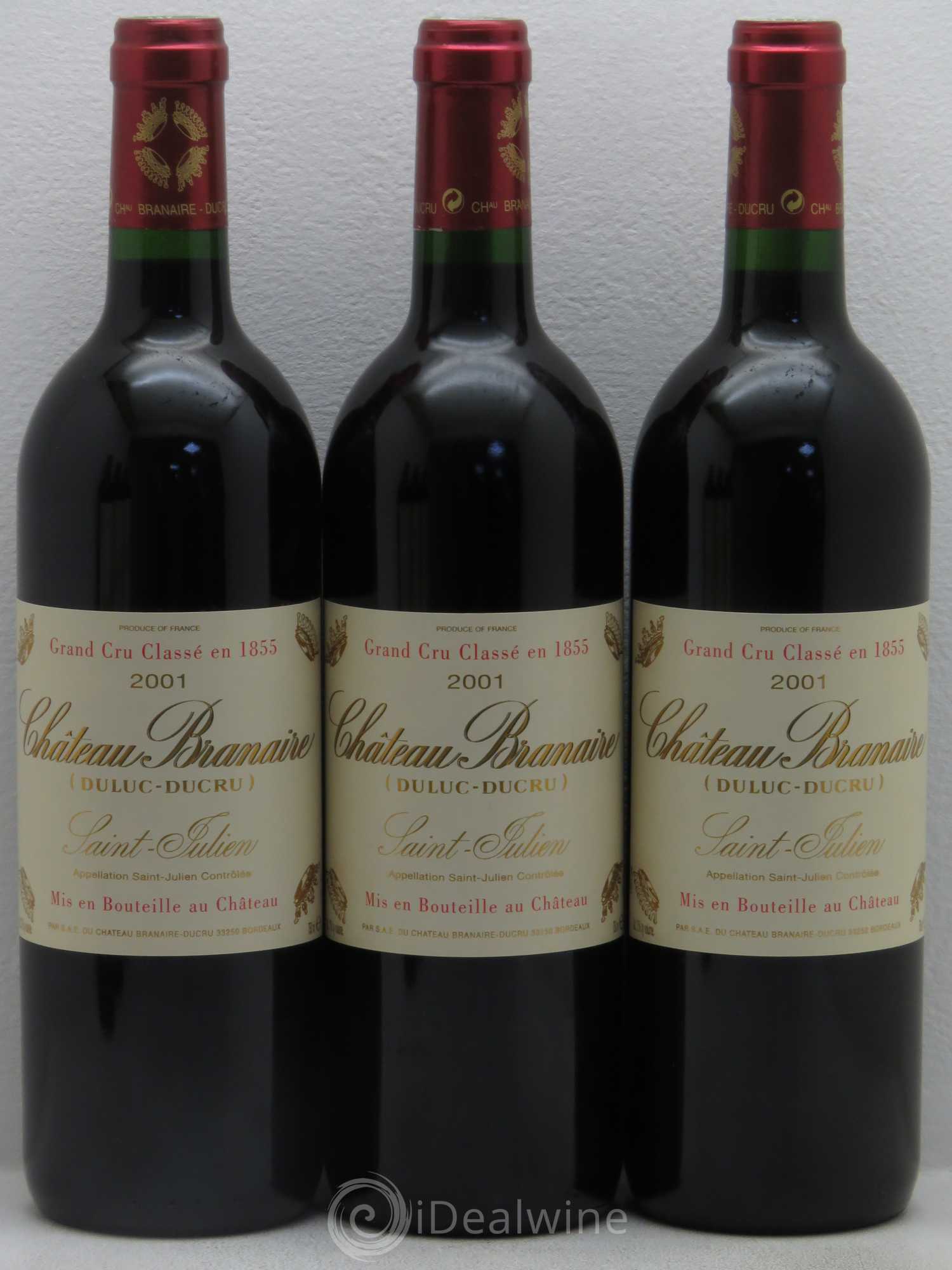 Duluc de Branaire Second Vin 2001 - Lot de 6 bouteilles - 1