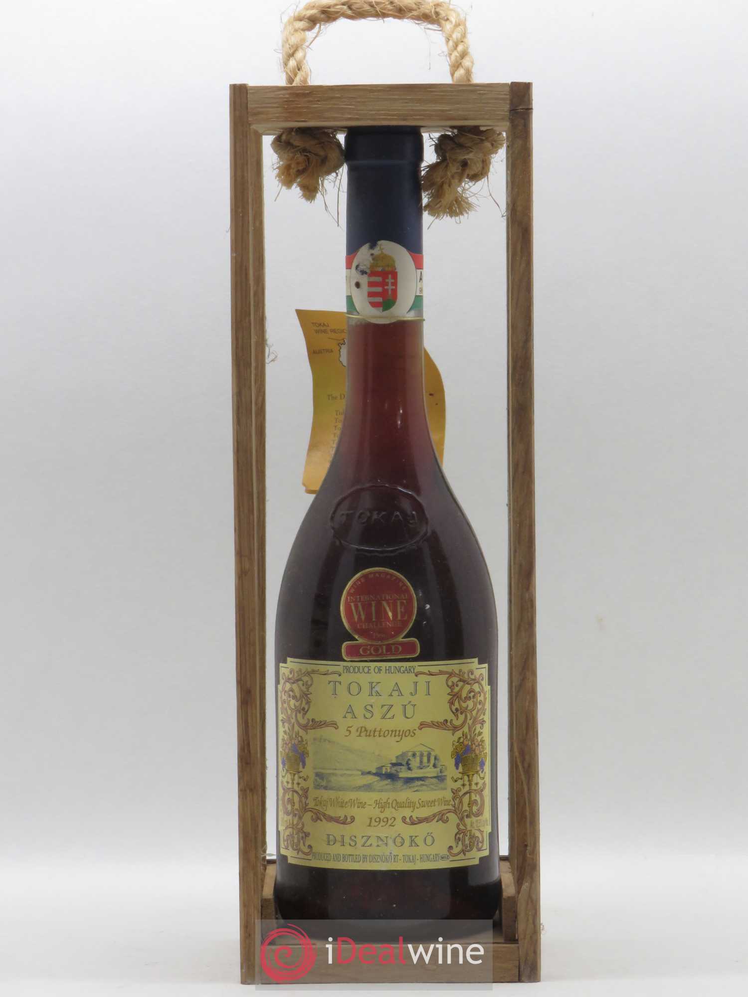 Tokaji Aszu 5 Puttonyos Disznoko (Domaine) 50cl 1992 - Lotto di 1 bottiglia - 0