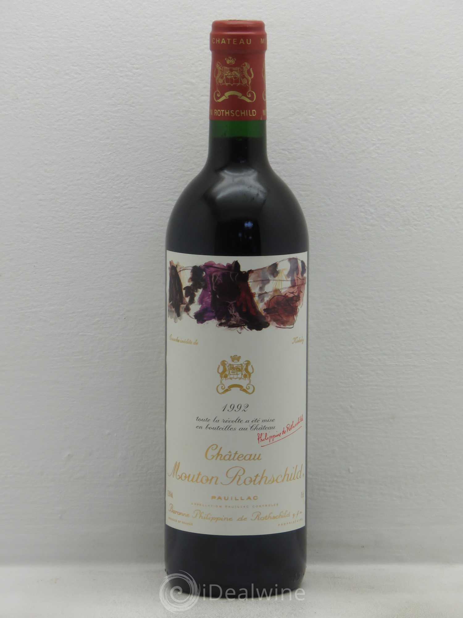 Château Mouton Rothschild 1er Grand Cru Classé 1992 - Lot de 1 bouteille - 0