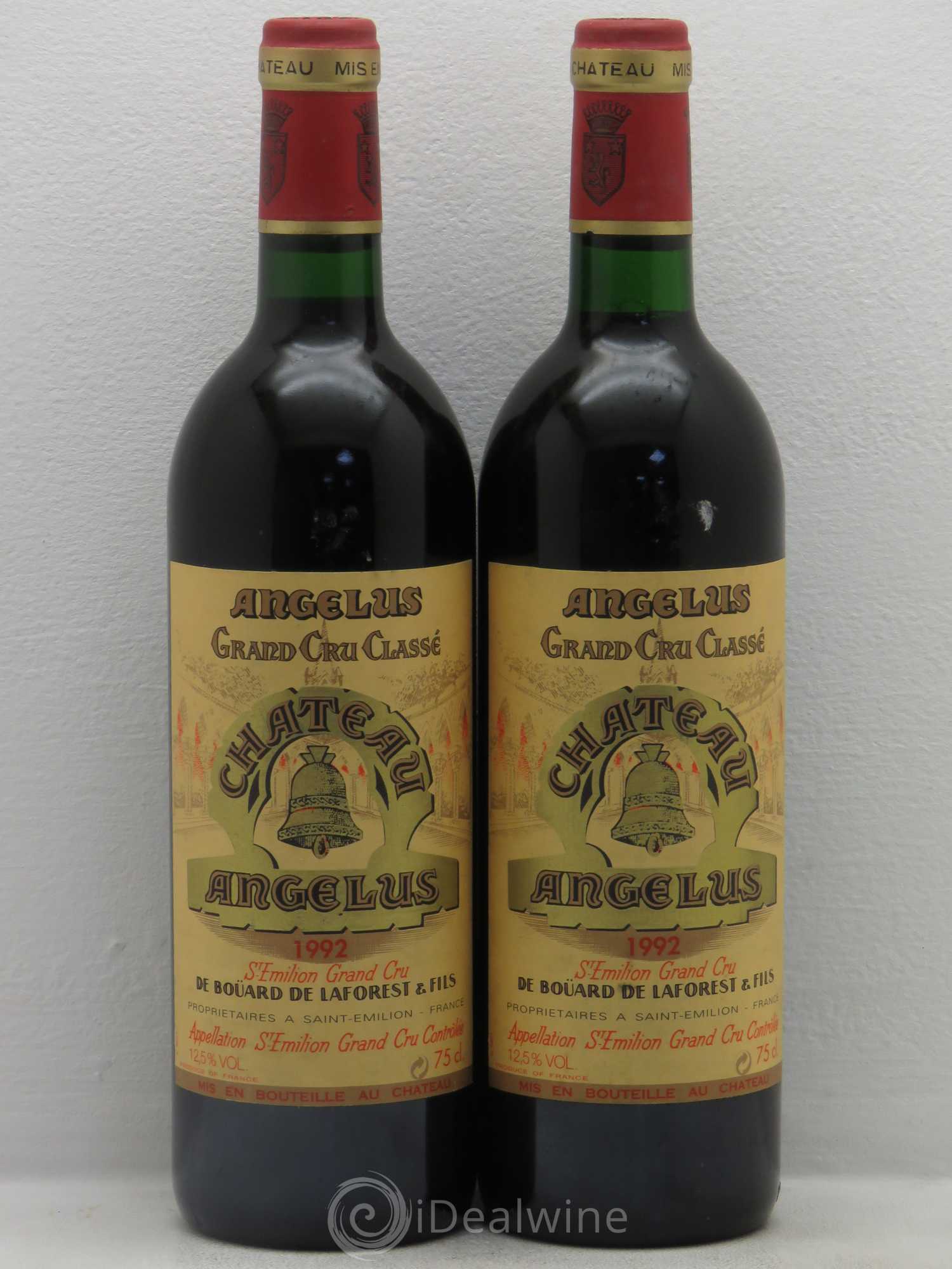 Château Angélus 1er Grand Cru Classé A 1992 - Lot de 2 bouteilles - 0