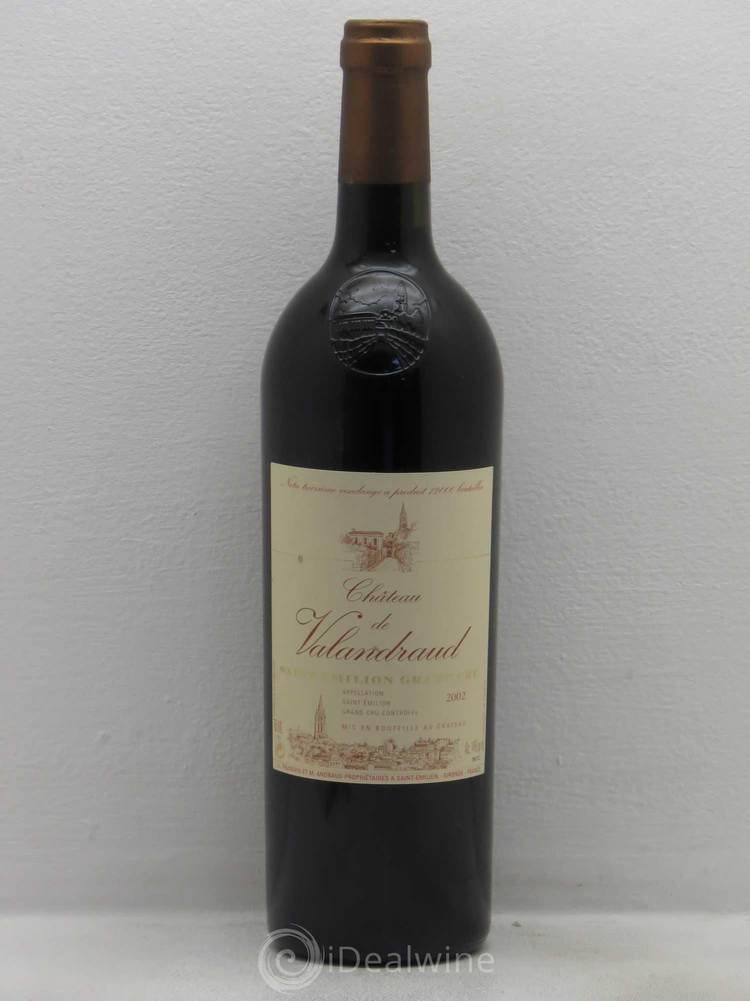 Château de Valandraud 2002 - Lot de 1 bouteille - 0