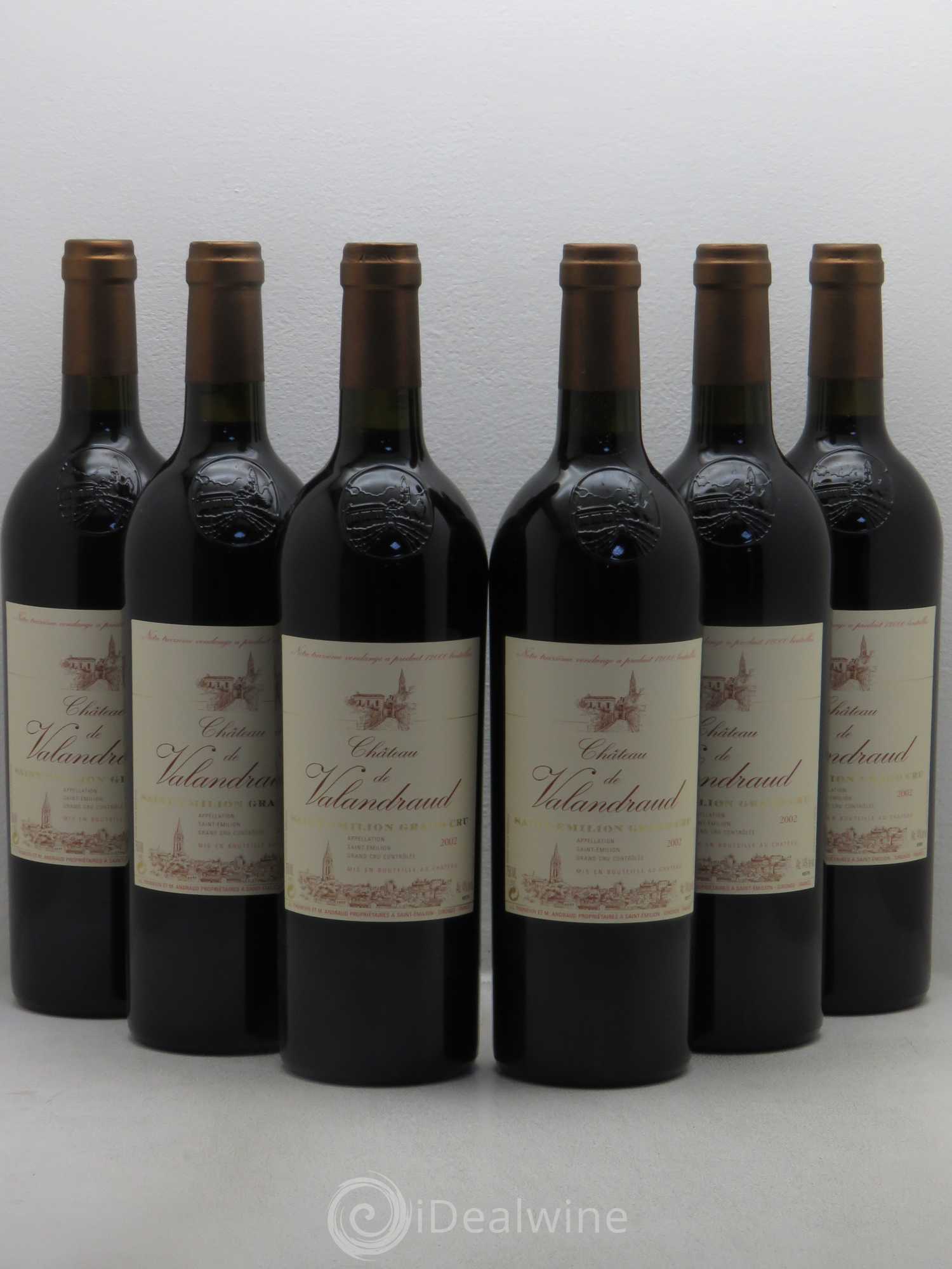 Château de Valandraud 2002 - Lot de 6 bouteilles - 0
