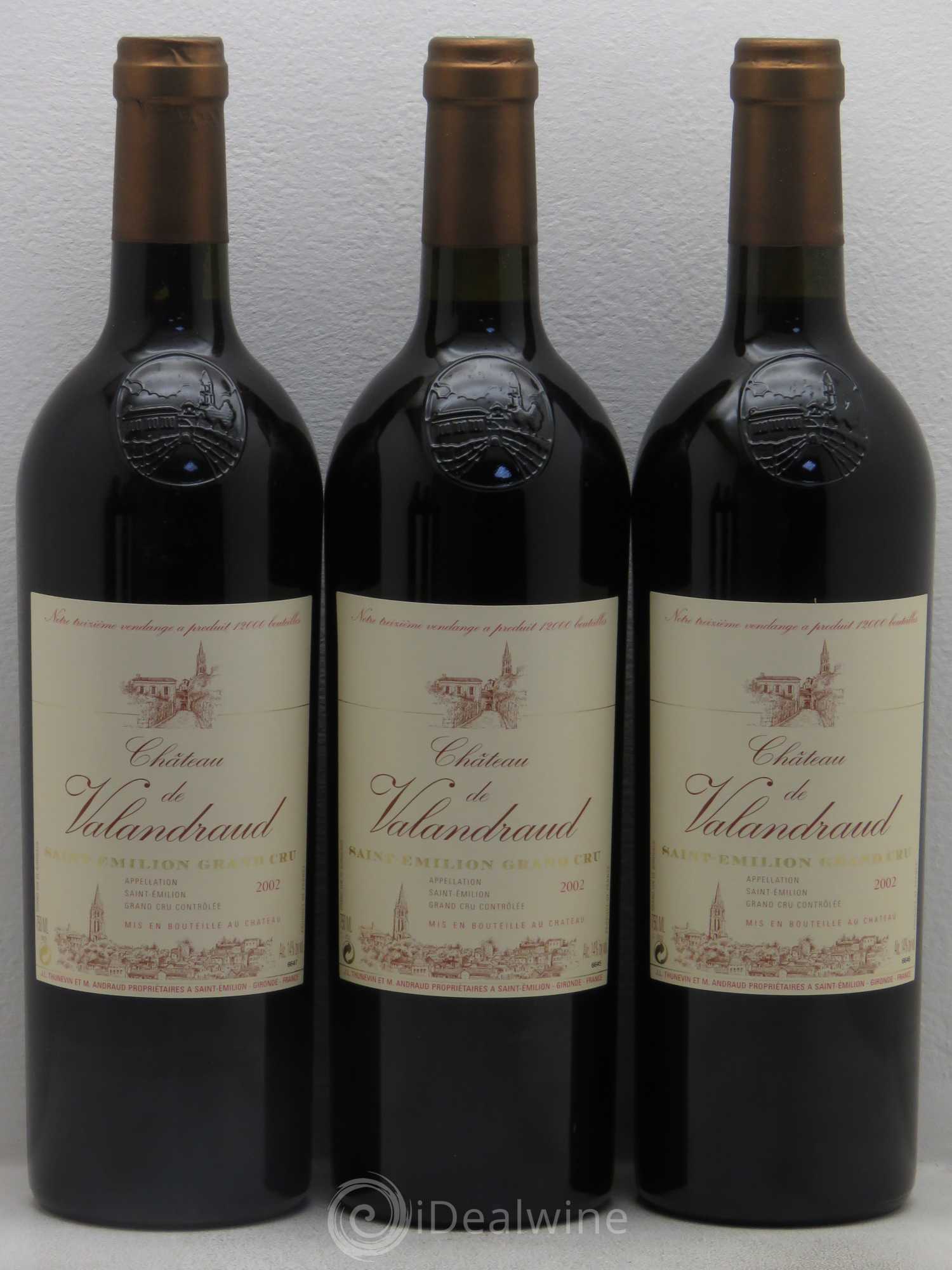 Château de Valandraud 2002 - Lot de 6 bouteilles - 1