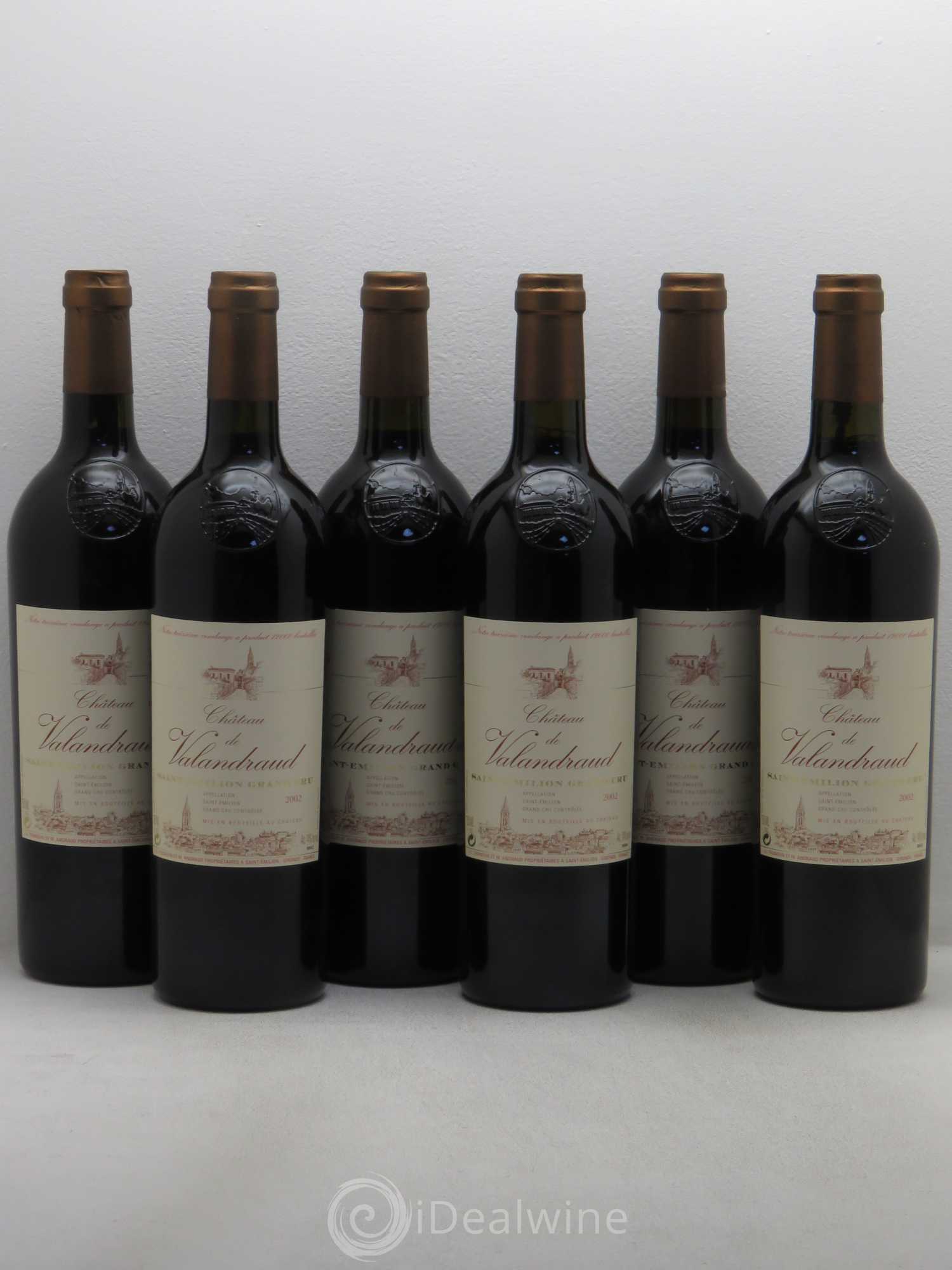 Château de Valandraud 2002 - Lot de 6 bouteilles - 0