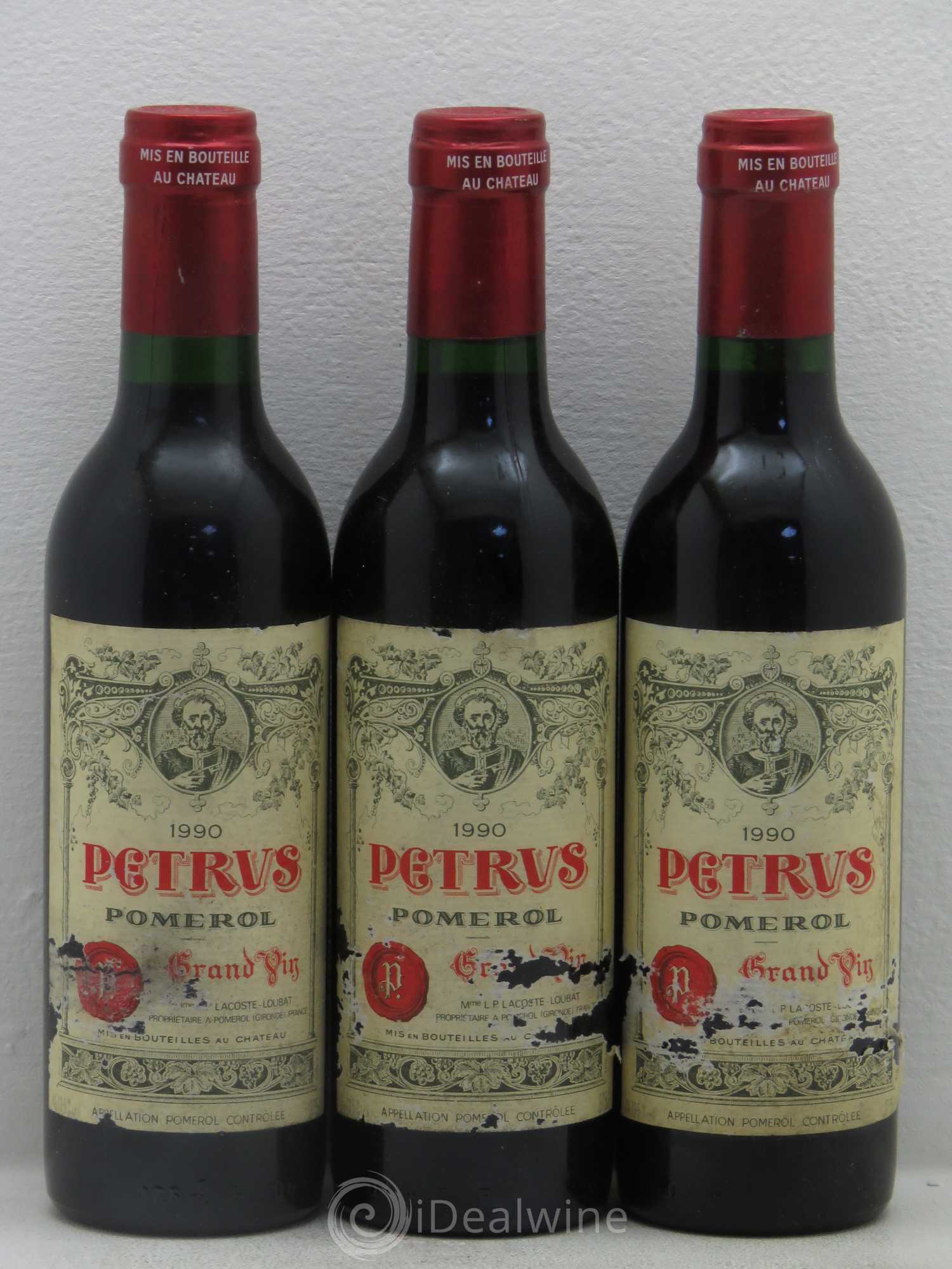 Petrus 1990 - Lot de 6 demi bouteilles - 2