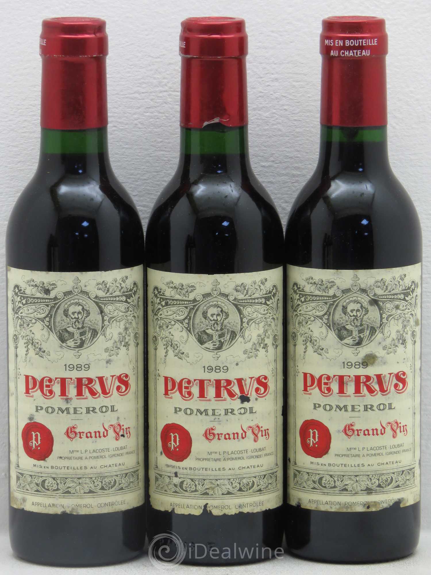 Petrus 1989 - Lot de 12 demi bouteilles - 1