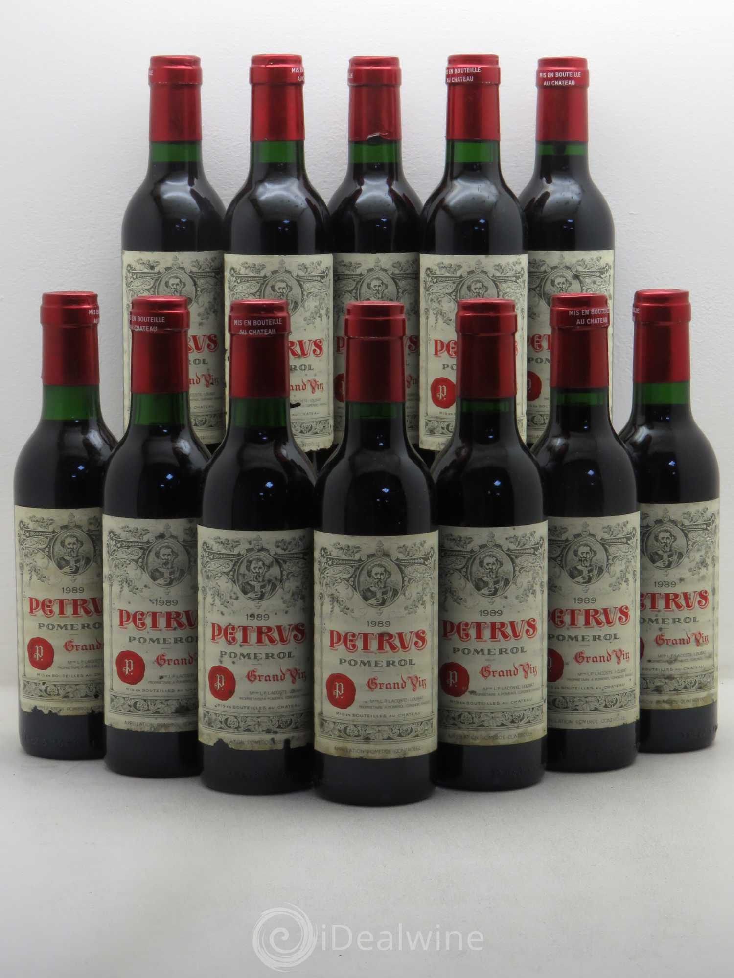 Petrus 1989 - Lot de 12 demi bouteilles - 0