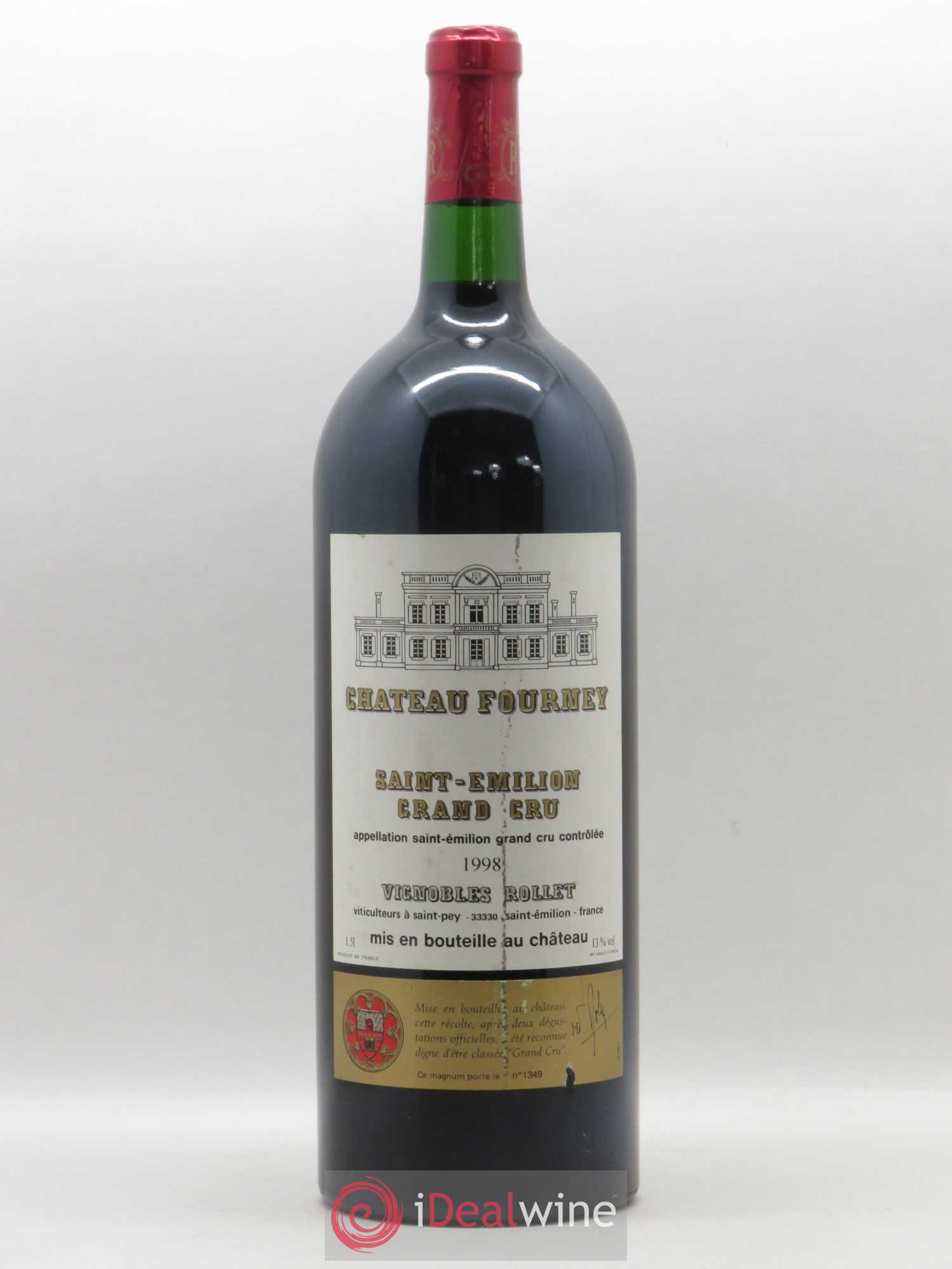 Saint-Émilion Grand Cru Château Fourney 1998 - Posten von 1 Magnum - 0