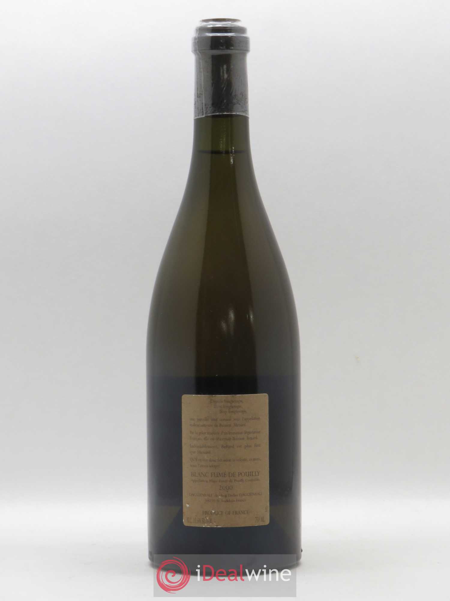 Vin de France (anciennement Pouilly-Fumé) Buisson Renard Dagueneau (Domaine Didier - Louis-Benjamin) 2000 - Lot de 1 bouteille - 1