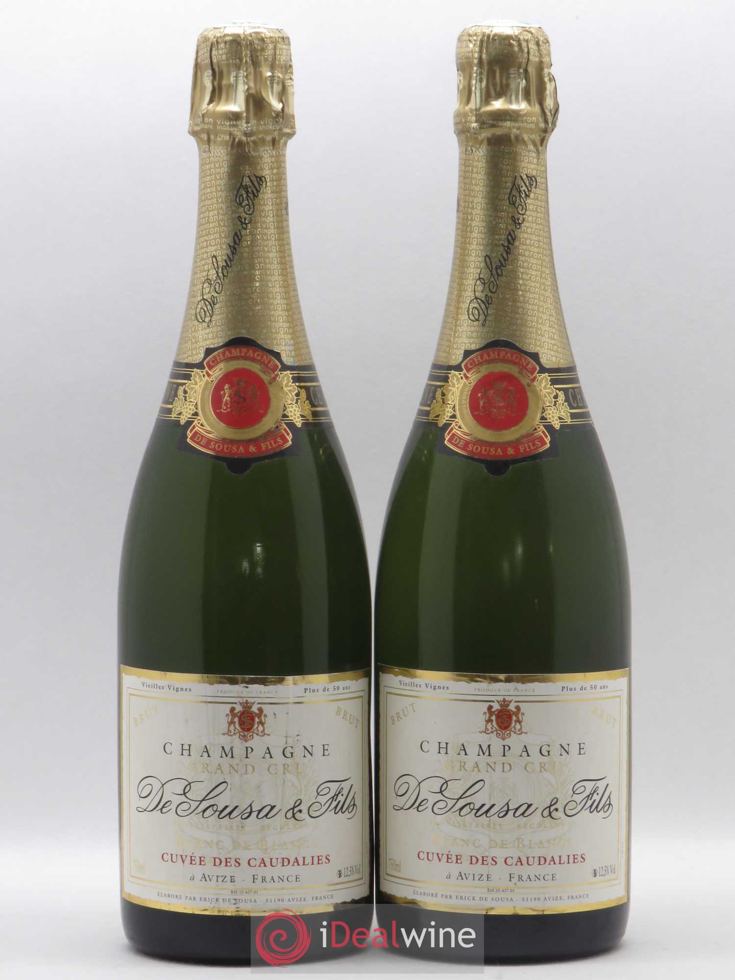 Cuvée des Caudalies Grand Cru Extra-Brut De Sousa - Lot de 2 bouteilles - 0