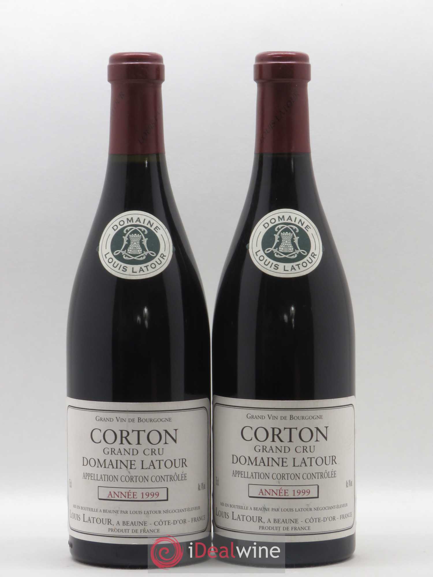Corton Grand Cru Louis Latour 1999 - Lot de 2 bouteilles - 0
