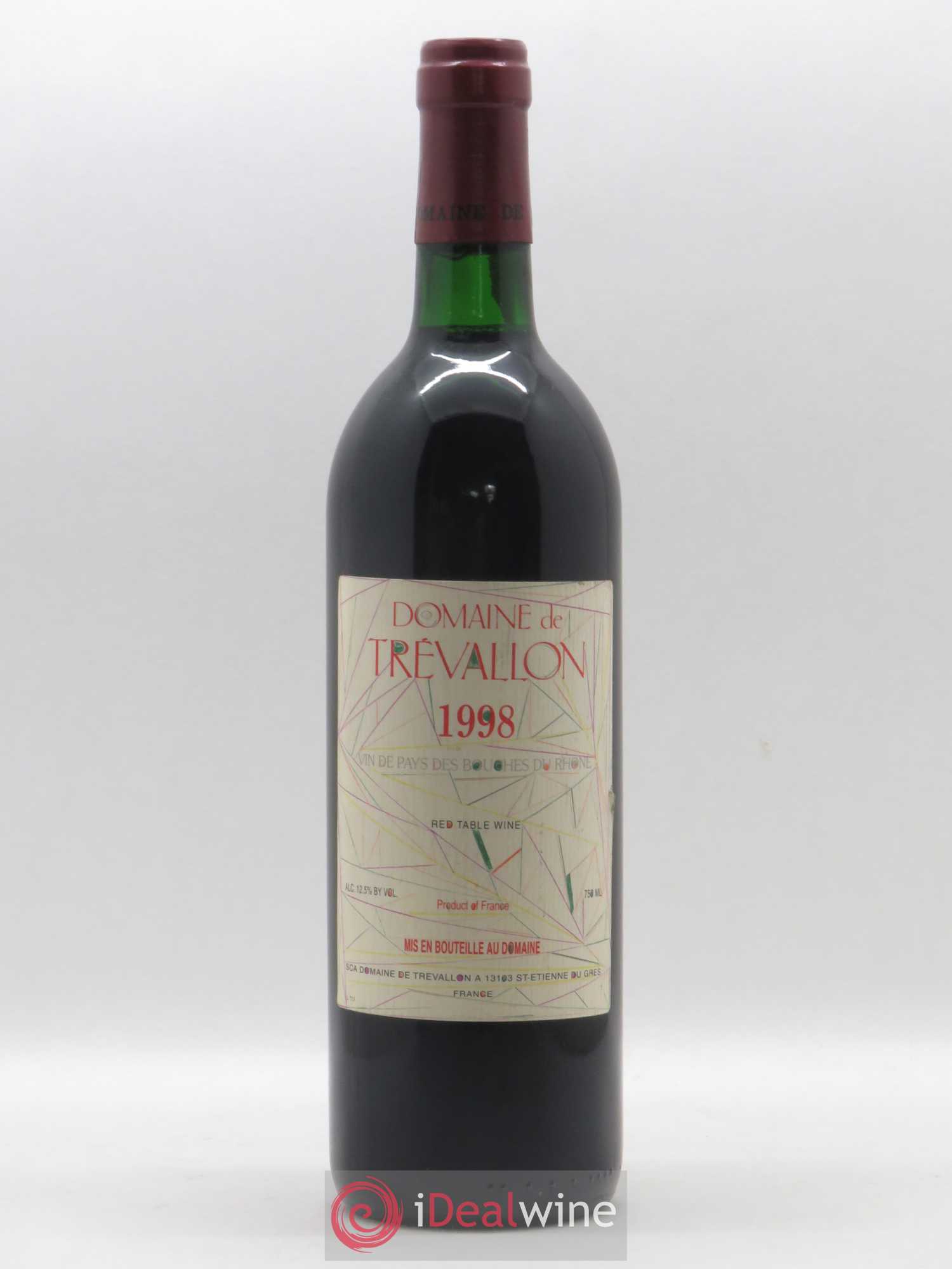 VDP Bouches du Rhône Trévallon (Domaine de) Eloi Dürrbach 1998 - Lot de 1 bouteille - 0