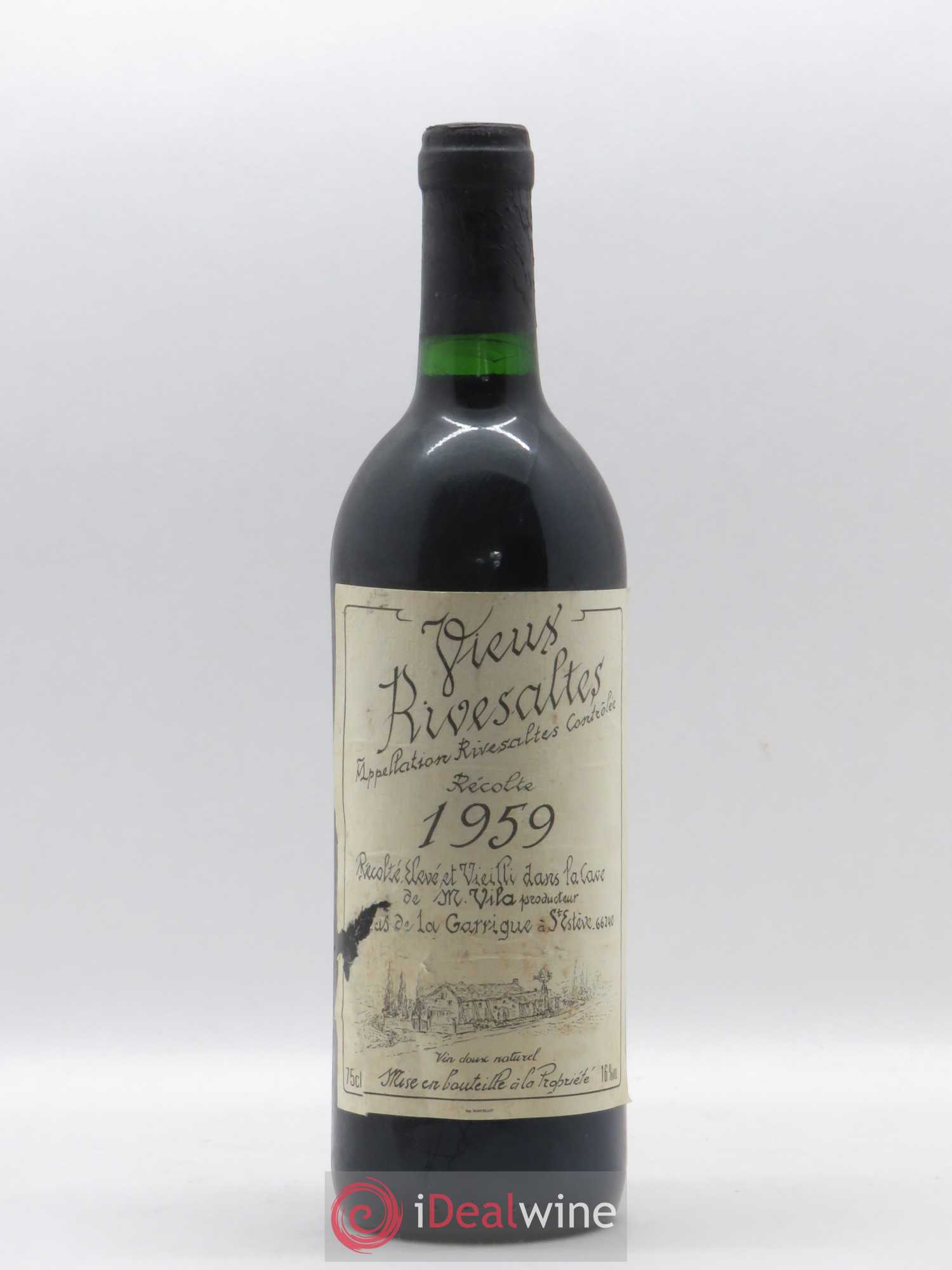 Rivesaltes Vieux Rivesaltes Domaine Vila 1959 - Posten von 1 Flasche - 0