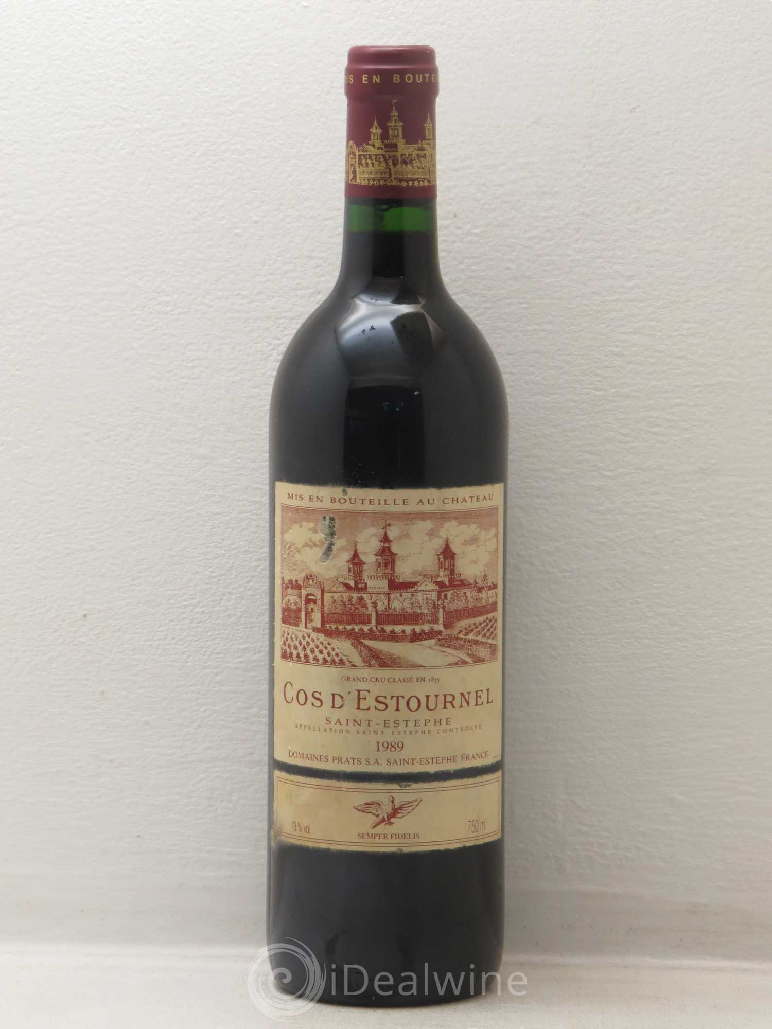 Cos d'Estournel 2ème Grand Cru Classé 1989 - Lot de 1 bouteille - 0