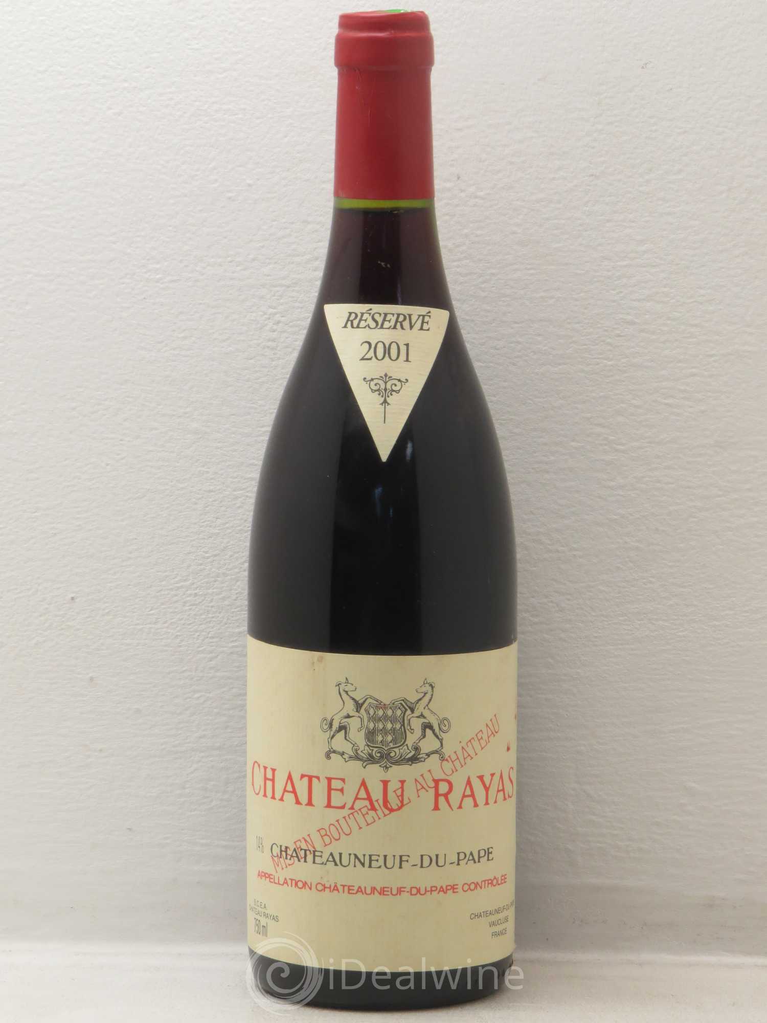 Châteauneuf-du-Pape Château Rayas Emmanuel Reynaud 2001 - Lot de 1 bouteille - 0