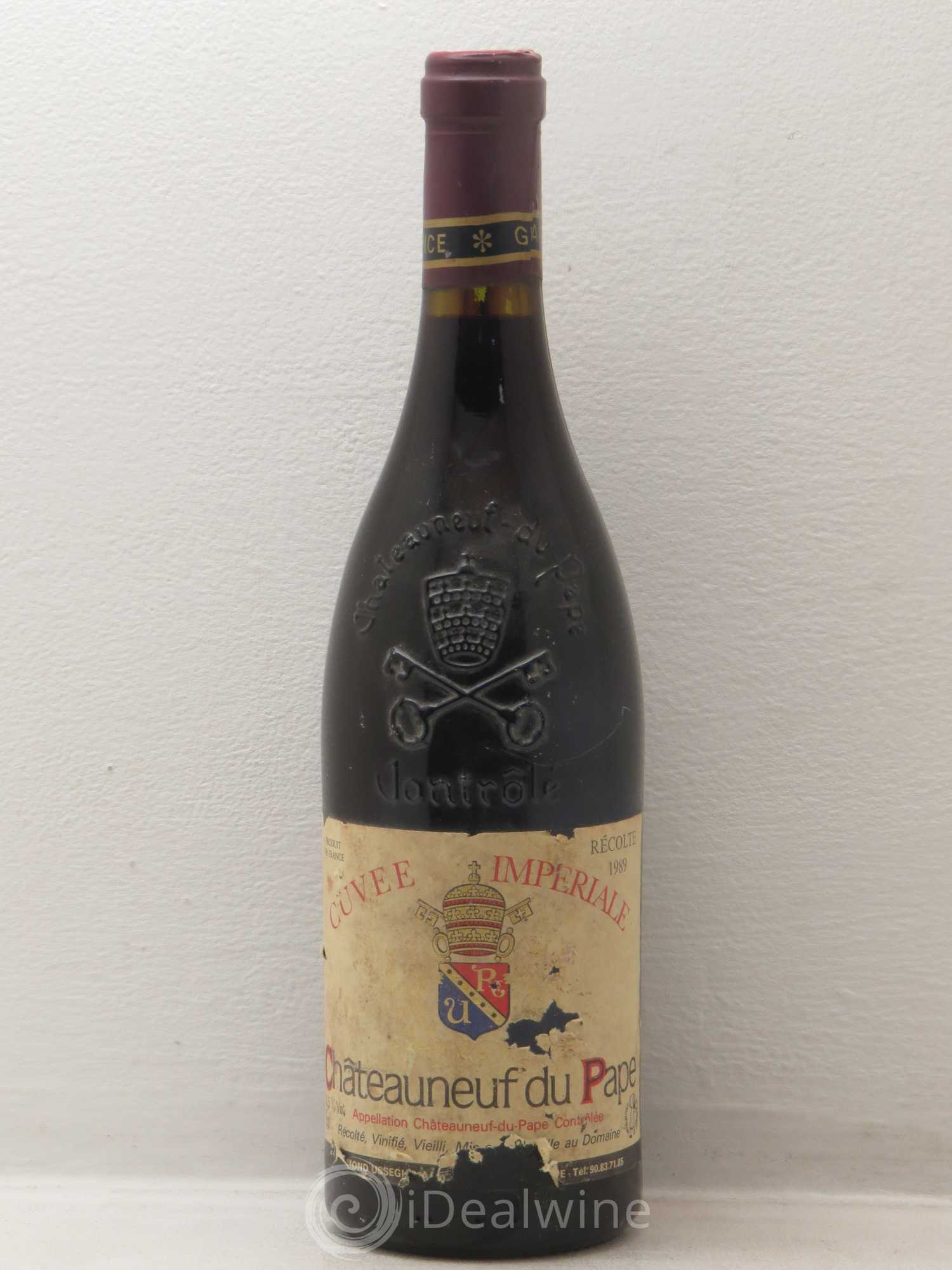 Châteauneuf-du-Pape Cuvée Impériale Raymond Usseglio & Fils (Domaine) 1989 - Lot de 1 bouteille - 0