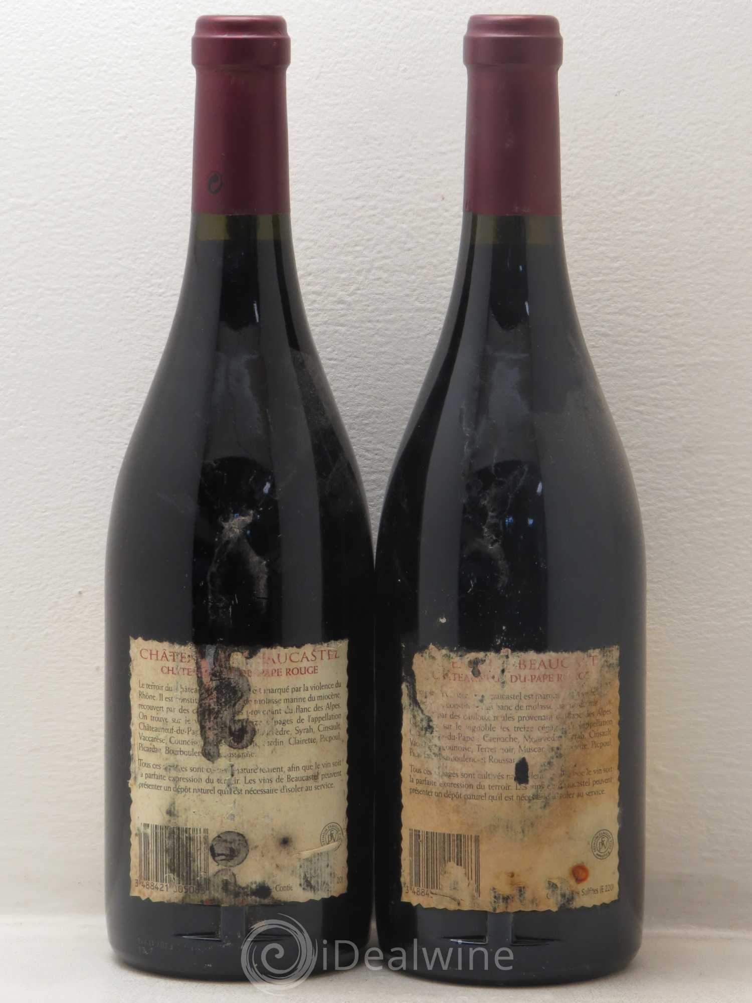 Châteauneuf-du-Pape Château de Beaucastel Famille Perrin 2005 - Lot de 2 bouteilles - 1