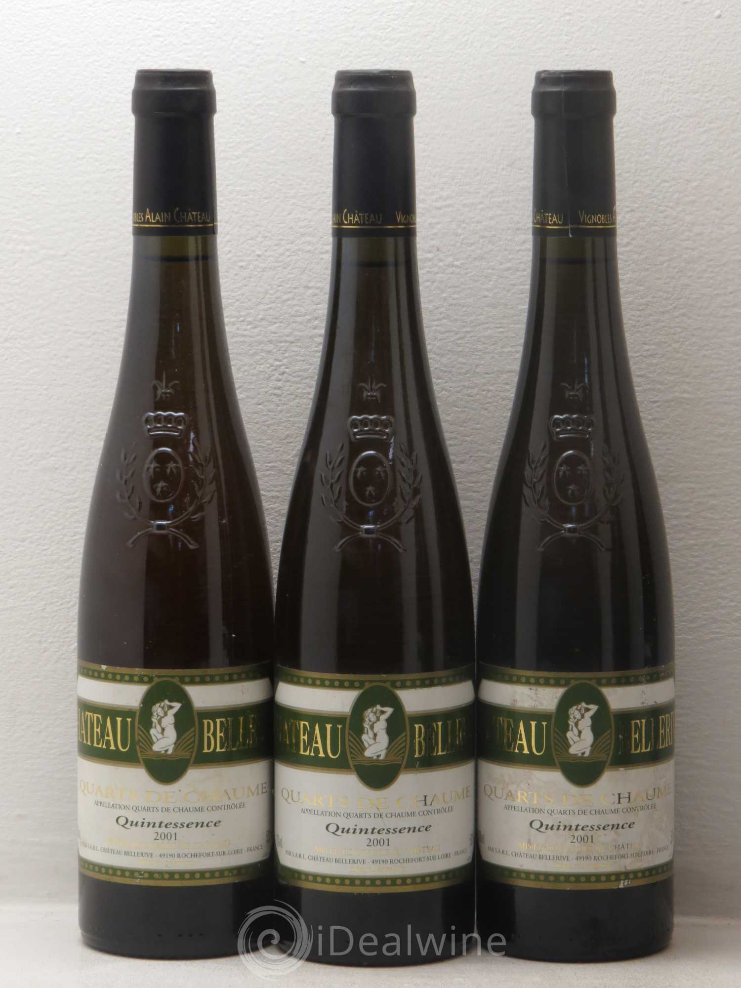 Quarts de Chaume Cuvée Quintessence Château de Bellerive  2001 - Lotto di 6 bottiglie - 1
