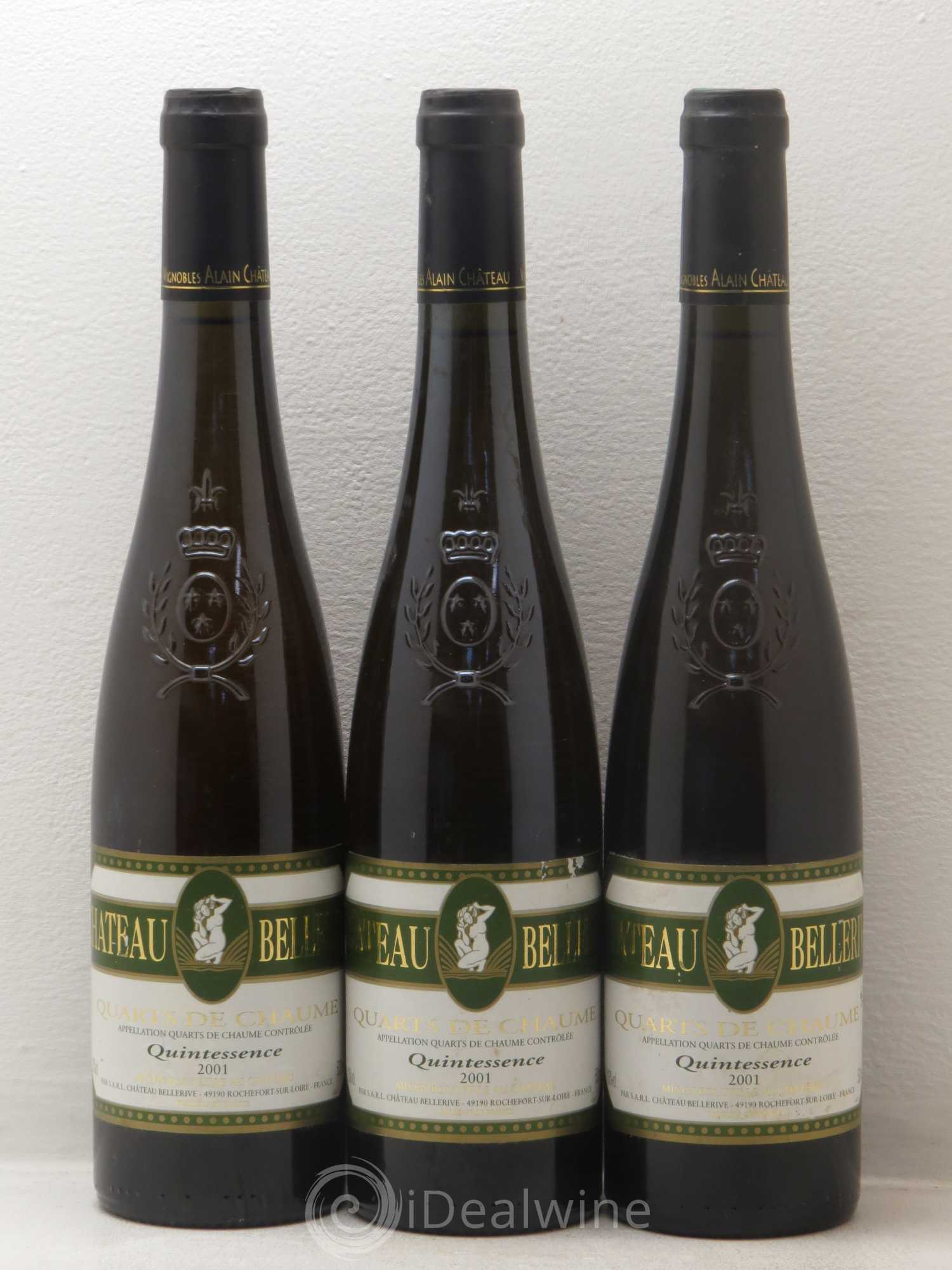 Quarts de Chaume Cuvée Quintessence Château de Bellerive  2001 - Lotto di 6 bottiglie - 2
