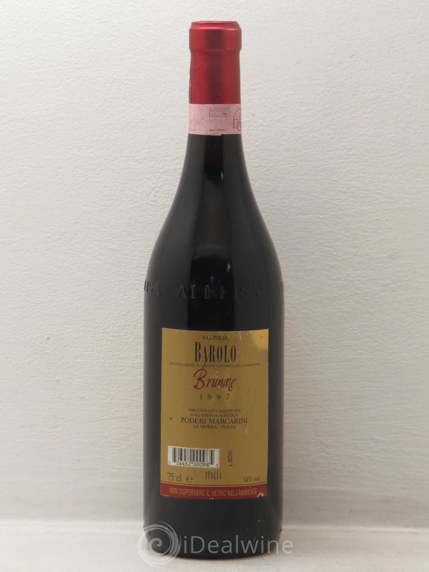 Barolo brunate marcarini 1997 - Posten von 1 Flasche - 1