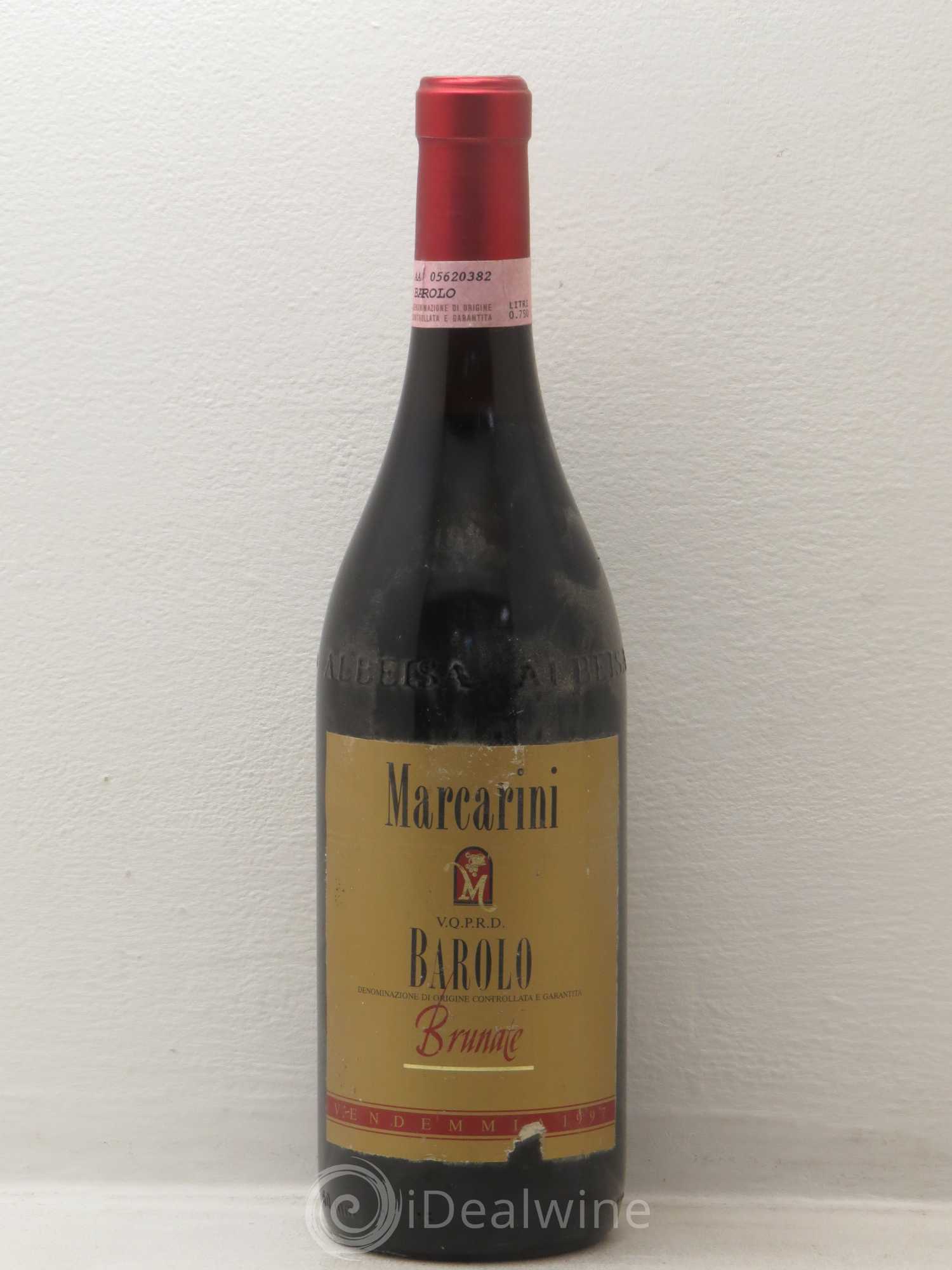 Barolo brunate marcarini 1997 - Lot de 1 bouteille - 0