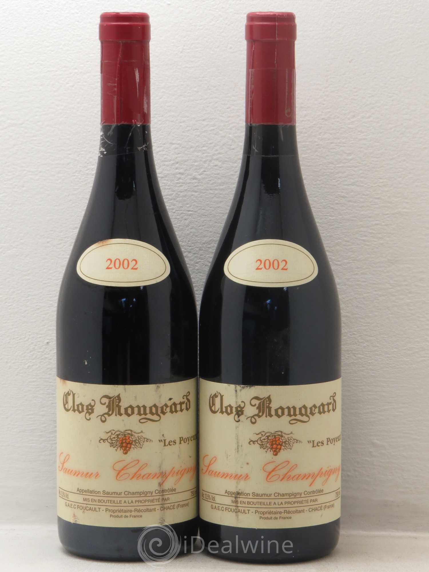 Saumur-Champigny Les Poyeux Clos Rougeard 2002 - Lot de 2 bouteilles - 0
