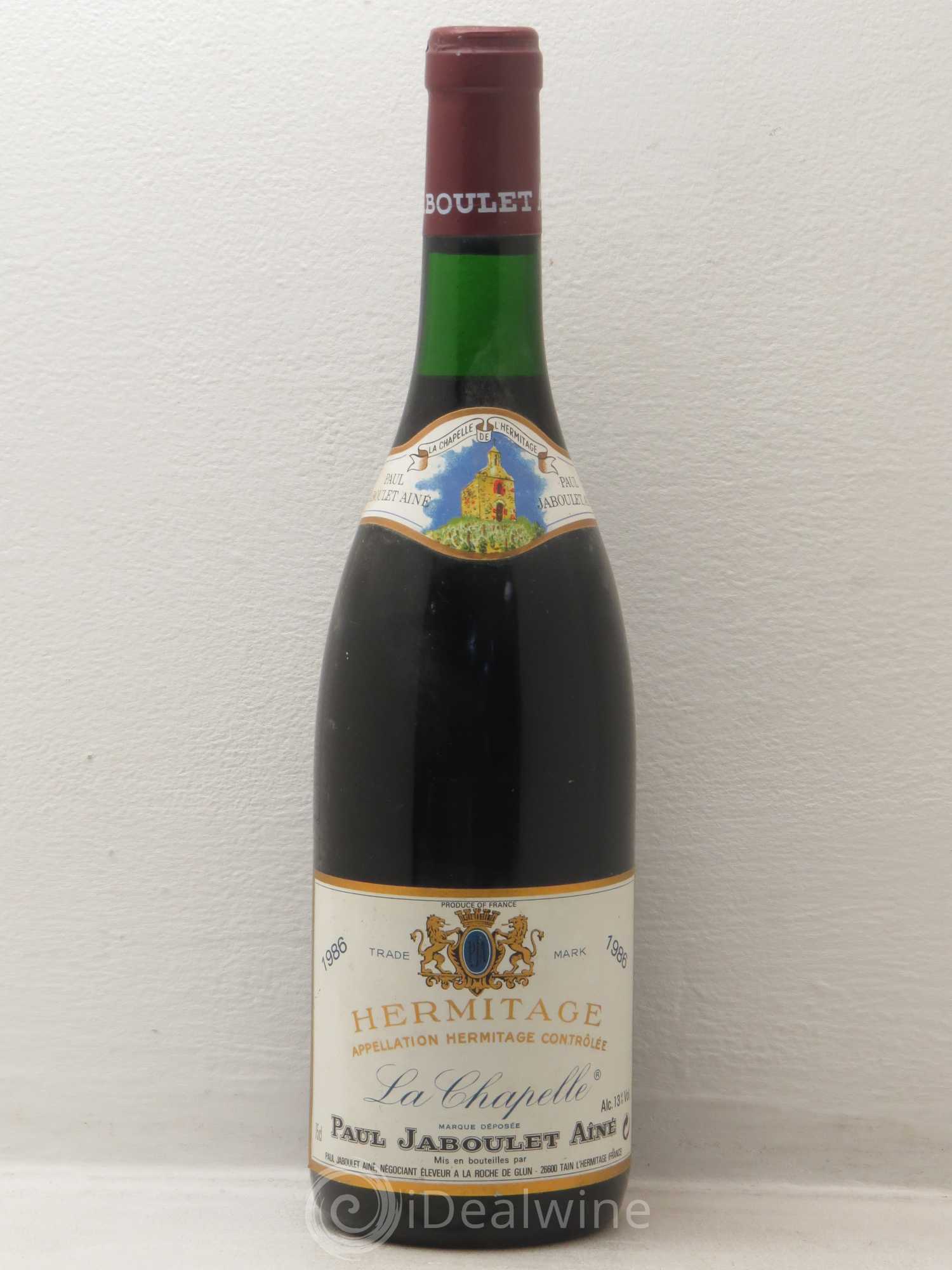 Hermitage La Chapelle Paul Jaboulet Ainé 1986 - Lot de 1 bouteille - 0