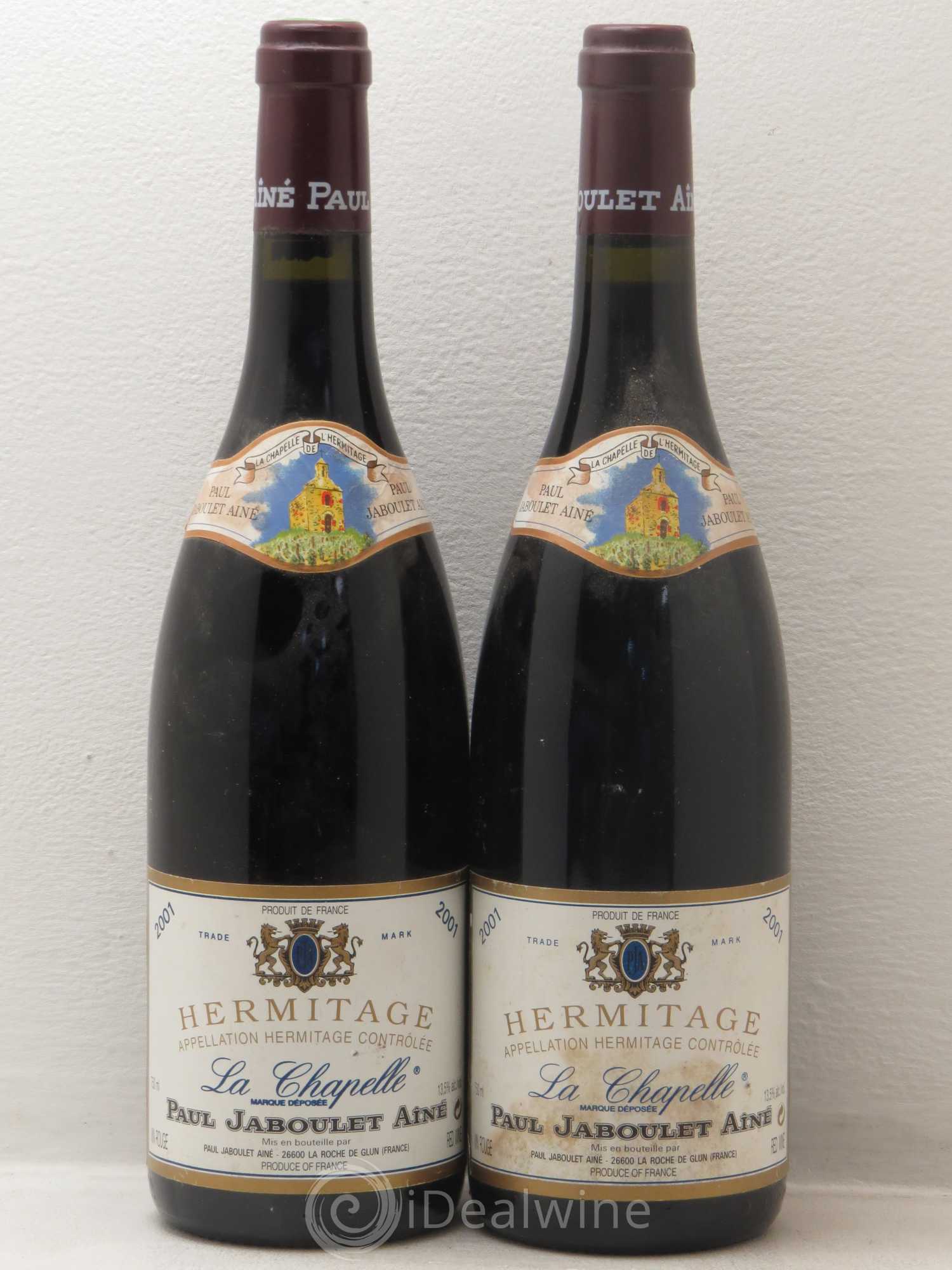 Hermitage La Chapelle Paul Jaboulet Ainé 2001 - Lot de 2 bouteilles - 0