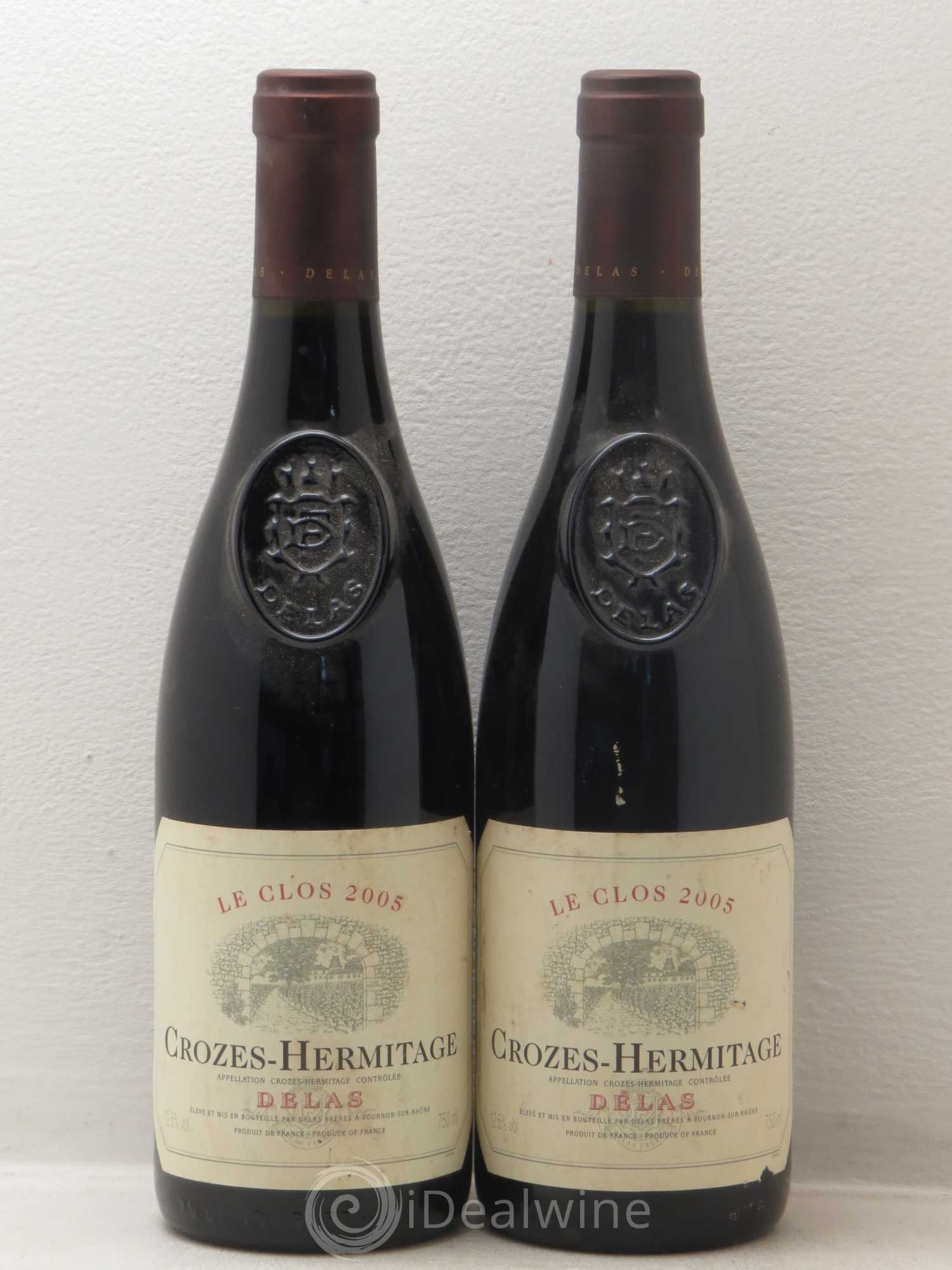 Crozes-Hermitage Le Clos Delas Frères 2005 - Lot de 2 bouteilles - 0