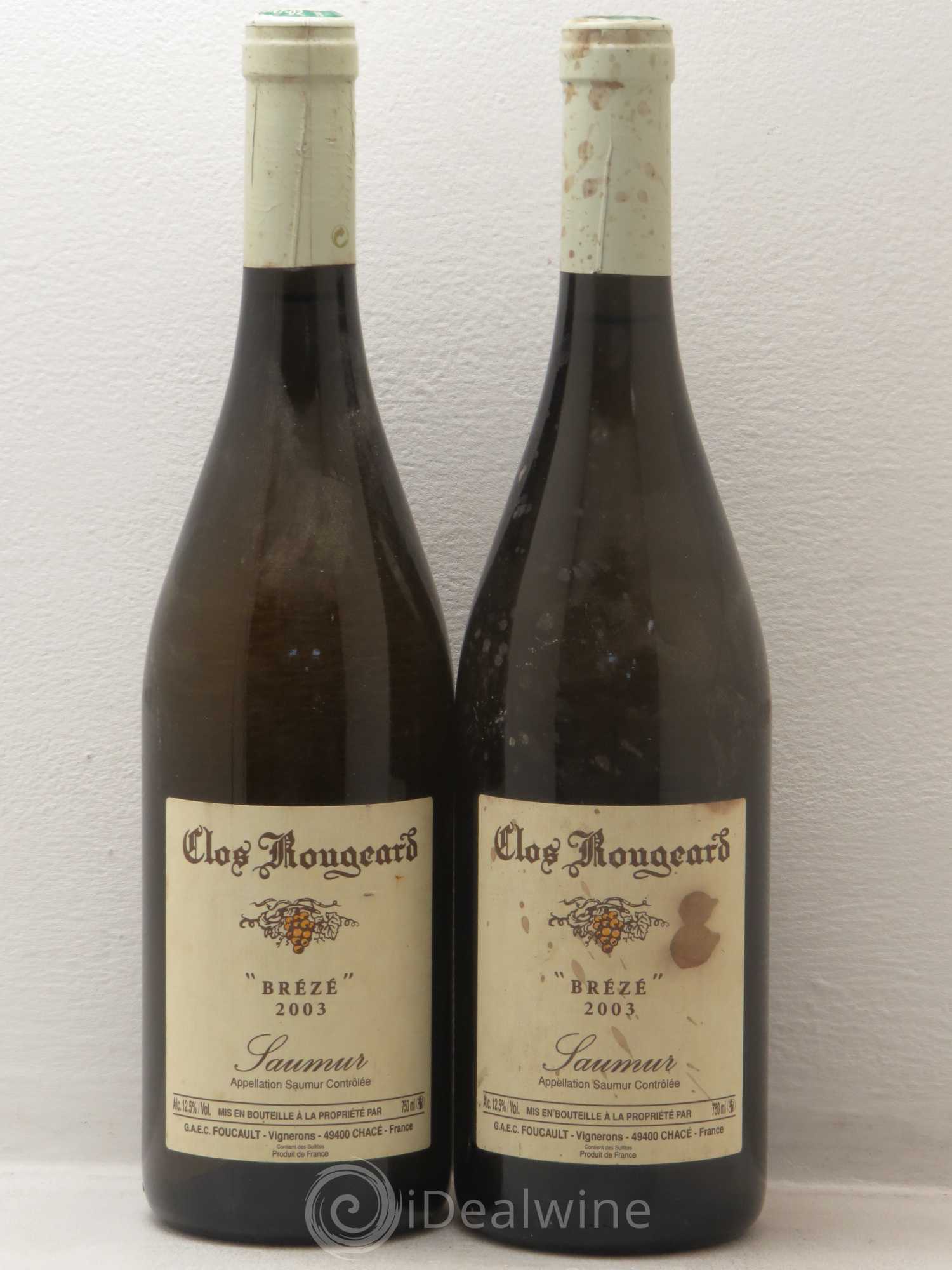 Saumur Brézé Clos Rougeard 2003 - Posten von 2 Flaschen - 0