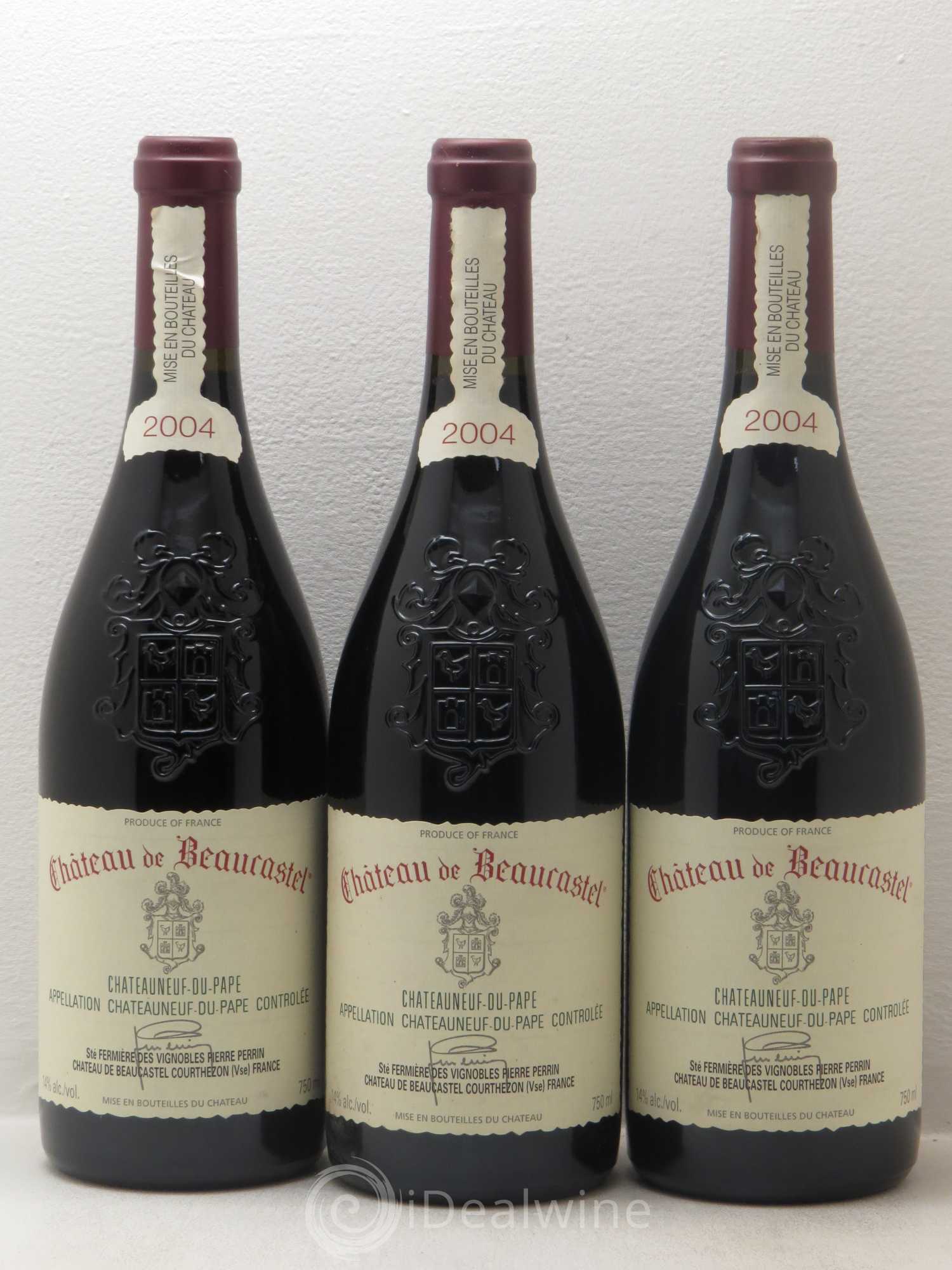 Châteauneuf-du-Pape Château de Beaucastel Famille Perrin 2004 - Lot de 6 bouteilles - 2