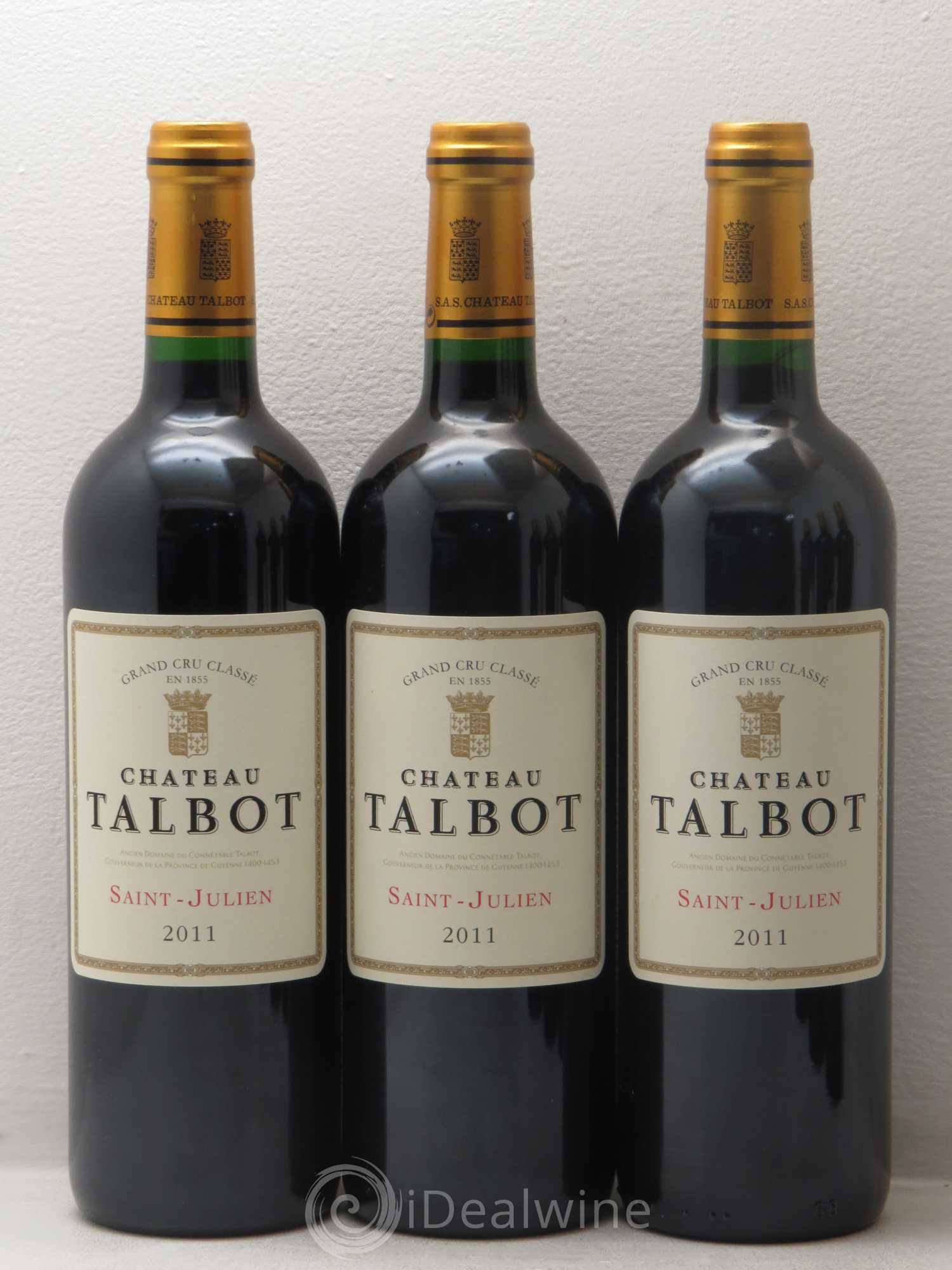 Château Talbot 4ème Grand Cru Classé 2011 - Lot de 6 bouteilles - 1