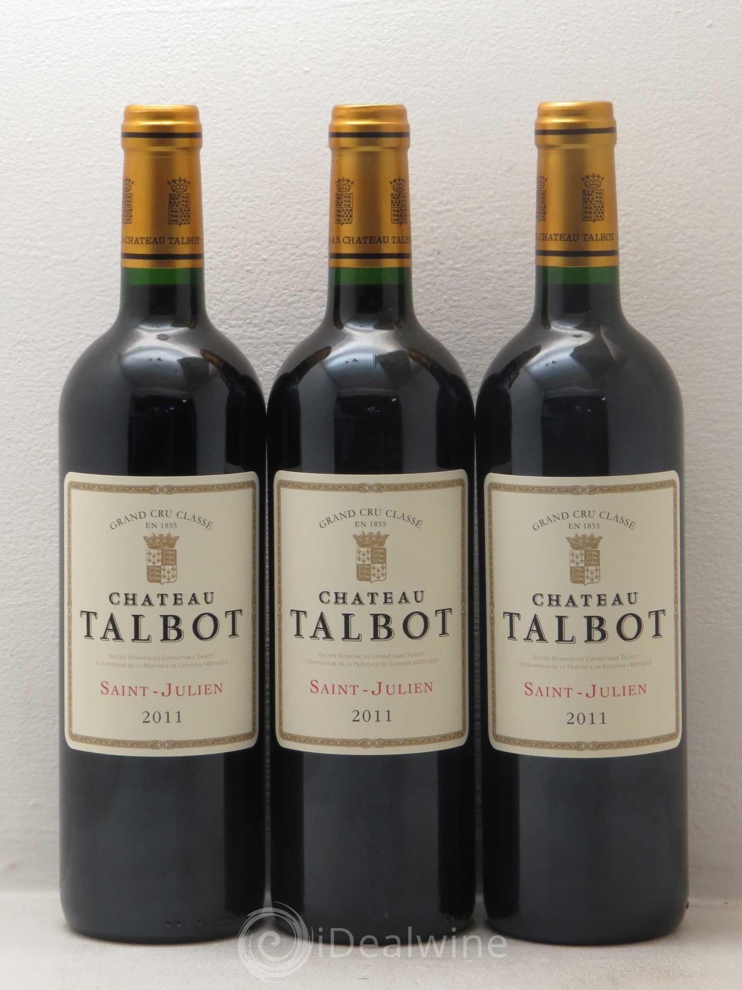 Château Talbot 4ème Grand Cru Classé 2011 - Lot de 6 bouteilles - 2