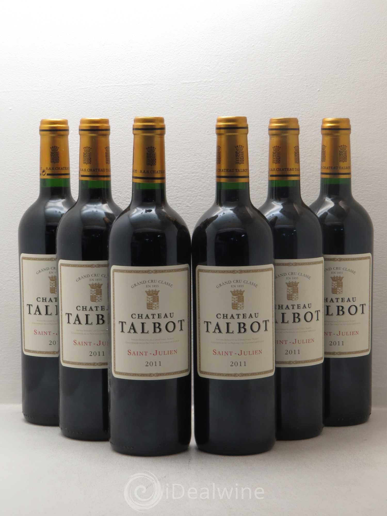 Château Talbot 4ème Grand Cru Classé 2011 - Lot de 6 bouteilles - 0