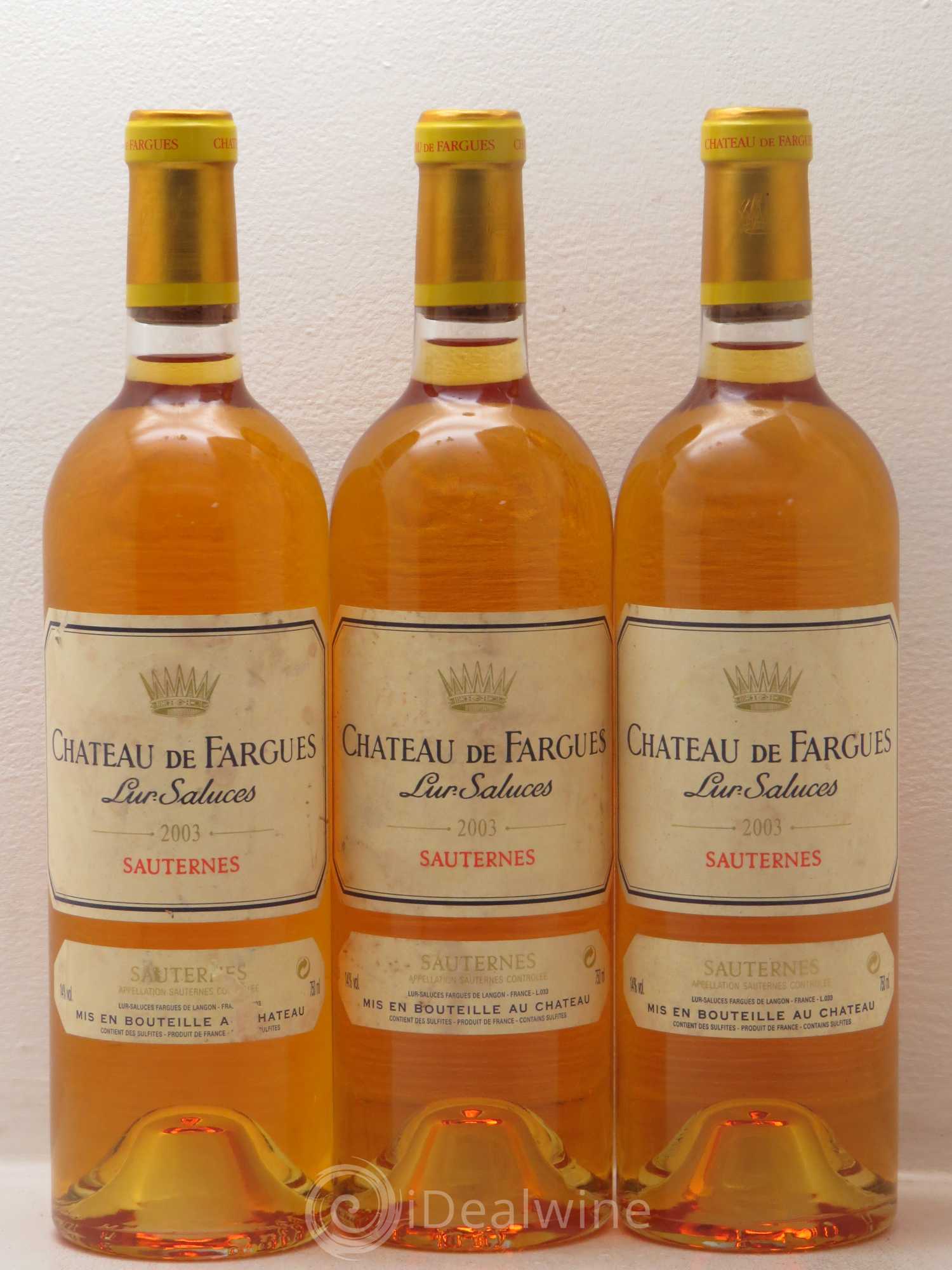 Château de Fargues 2003 - Lotto di 6 bottiglie - 1