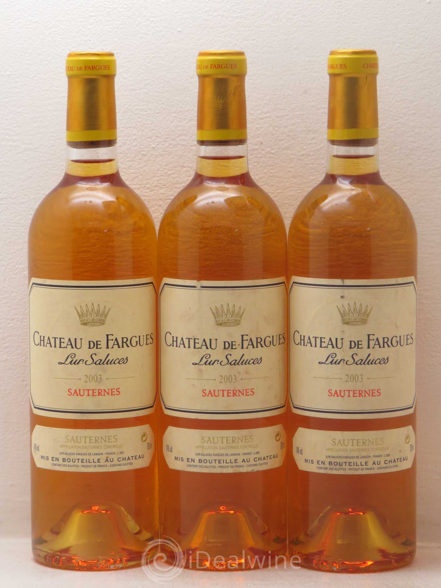 Château de Fargues 2003 - Lotto di 6 bottiglie - 2